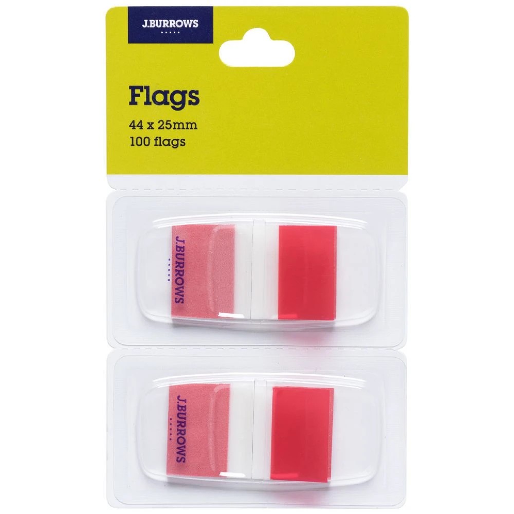 1 J.Burrows Flags 25x44mm Red 2 Pack, 1 of 4