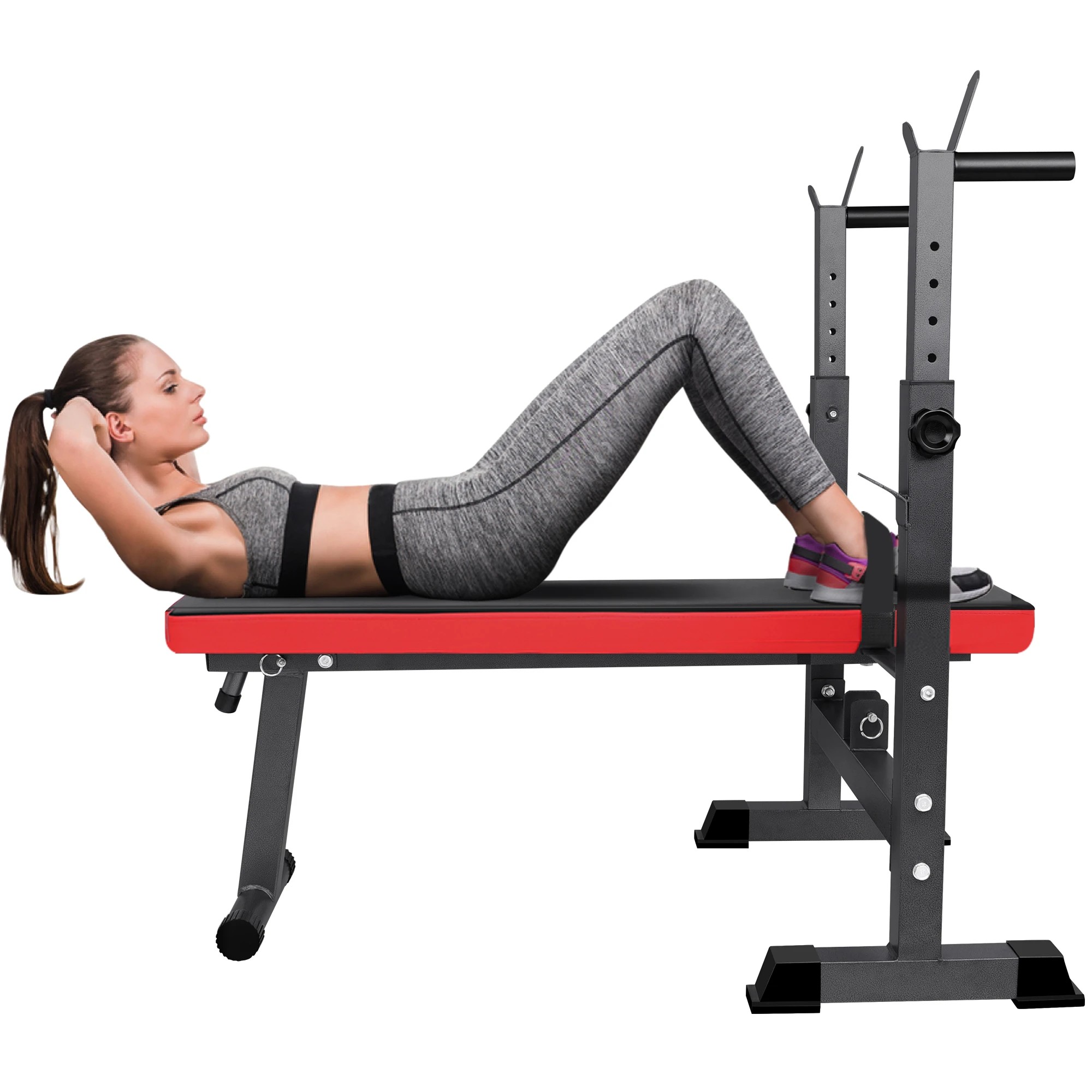7 Black Lord Weight Bench Squat Rack Press, 7 of 8