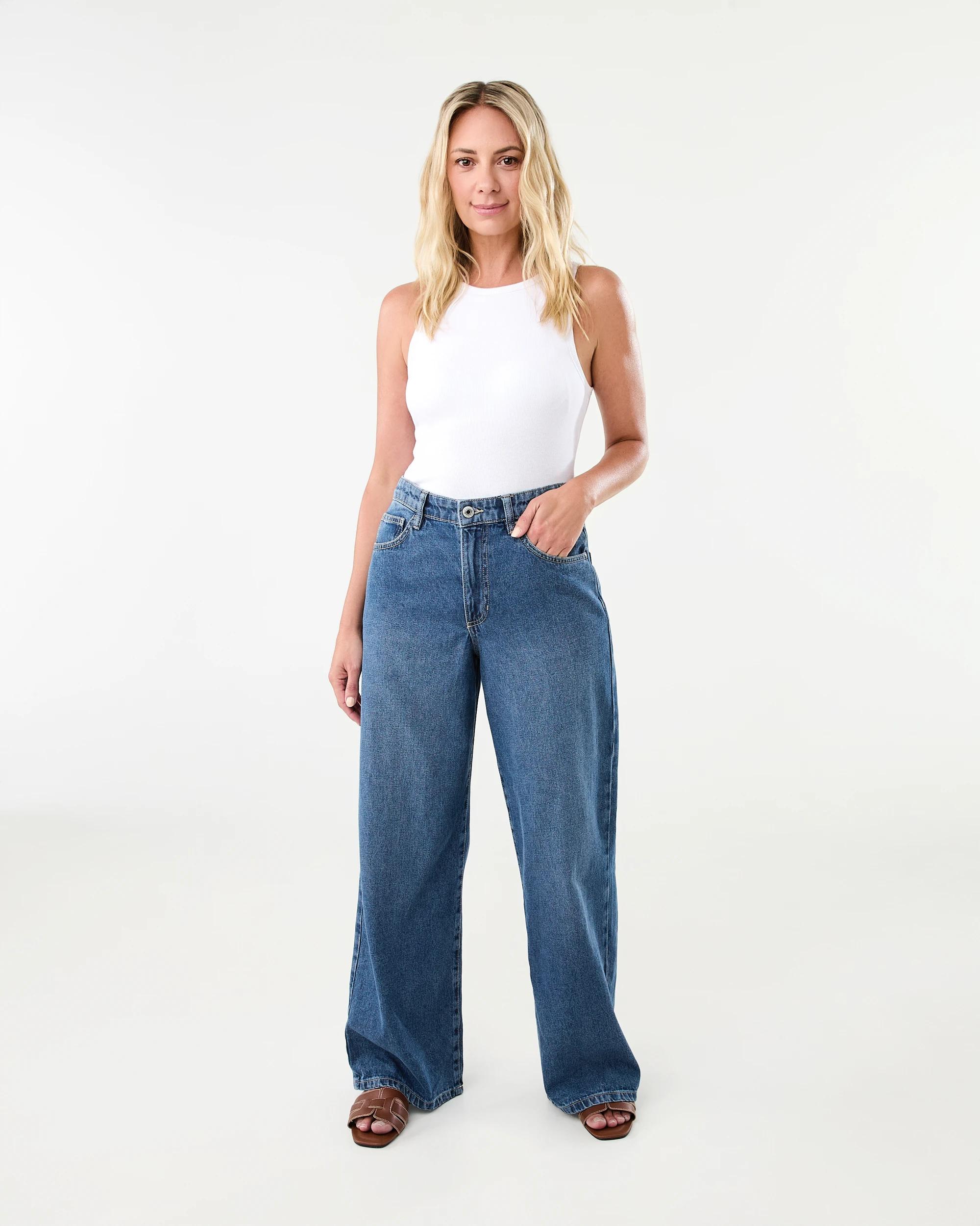9 Wide Leg Jeans MID WASH, 9 of 9