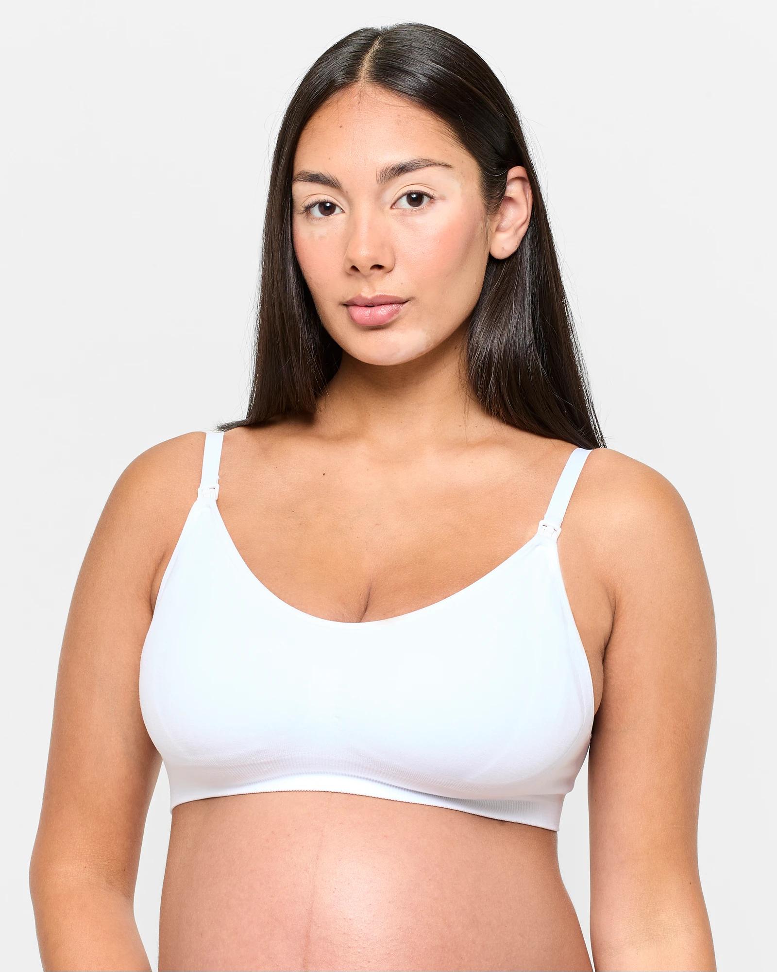 1 Target Maternity Seamfree Wirefree Bra WHITE, 1 of 4