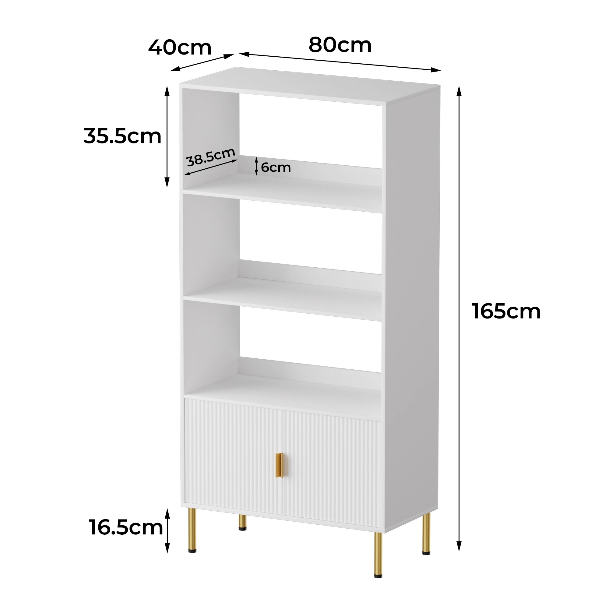 3 Levede 3 Tier Display Bookshelf, 3 of 8