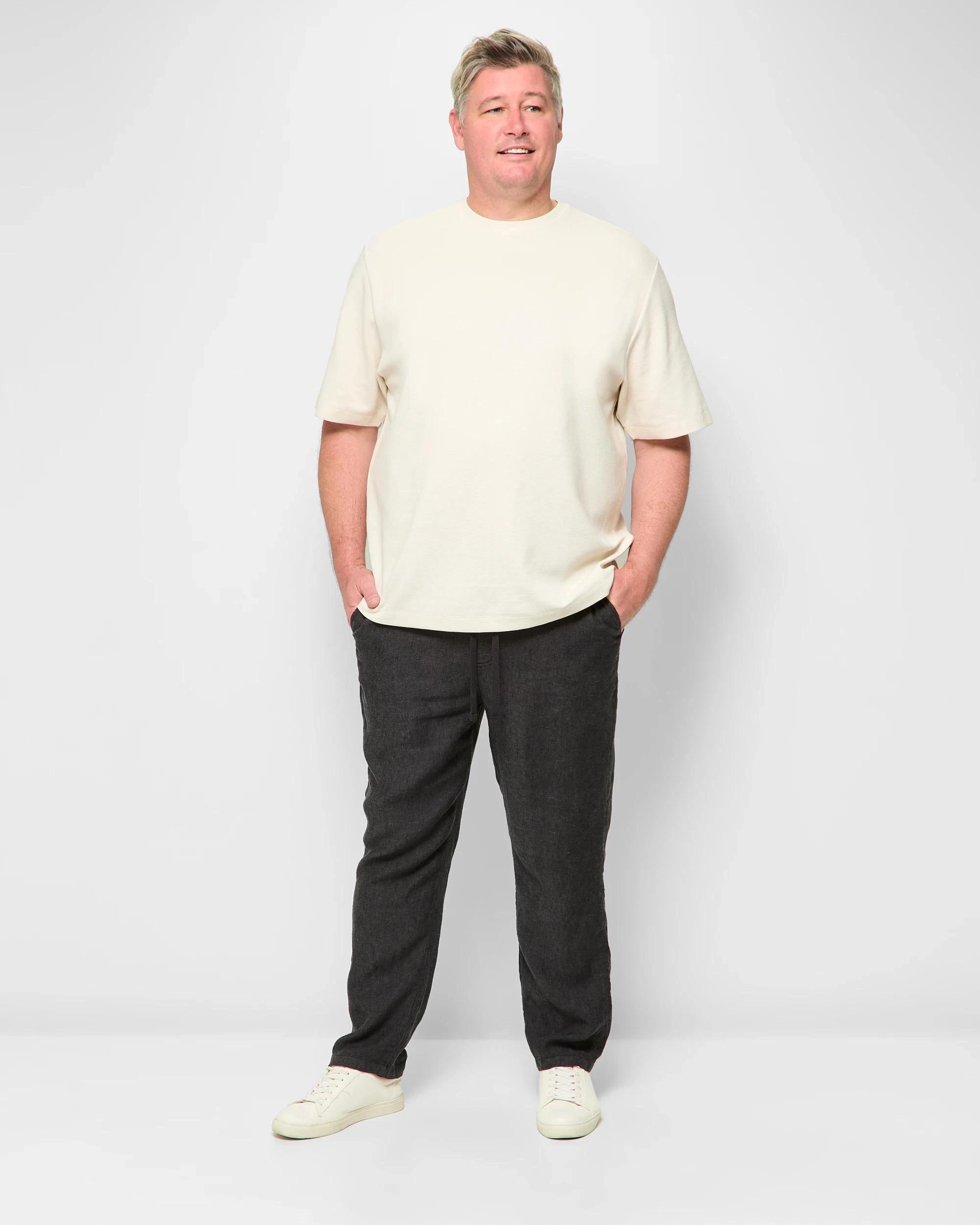 2 Target Man Plus Plus Size European Linen Pants BLACK, 2 of 5