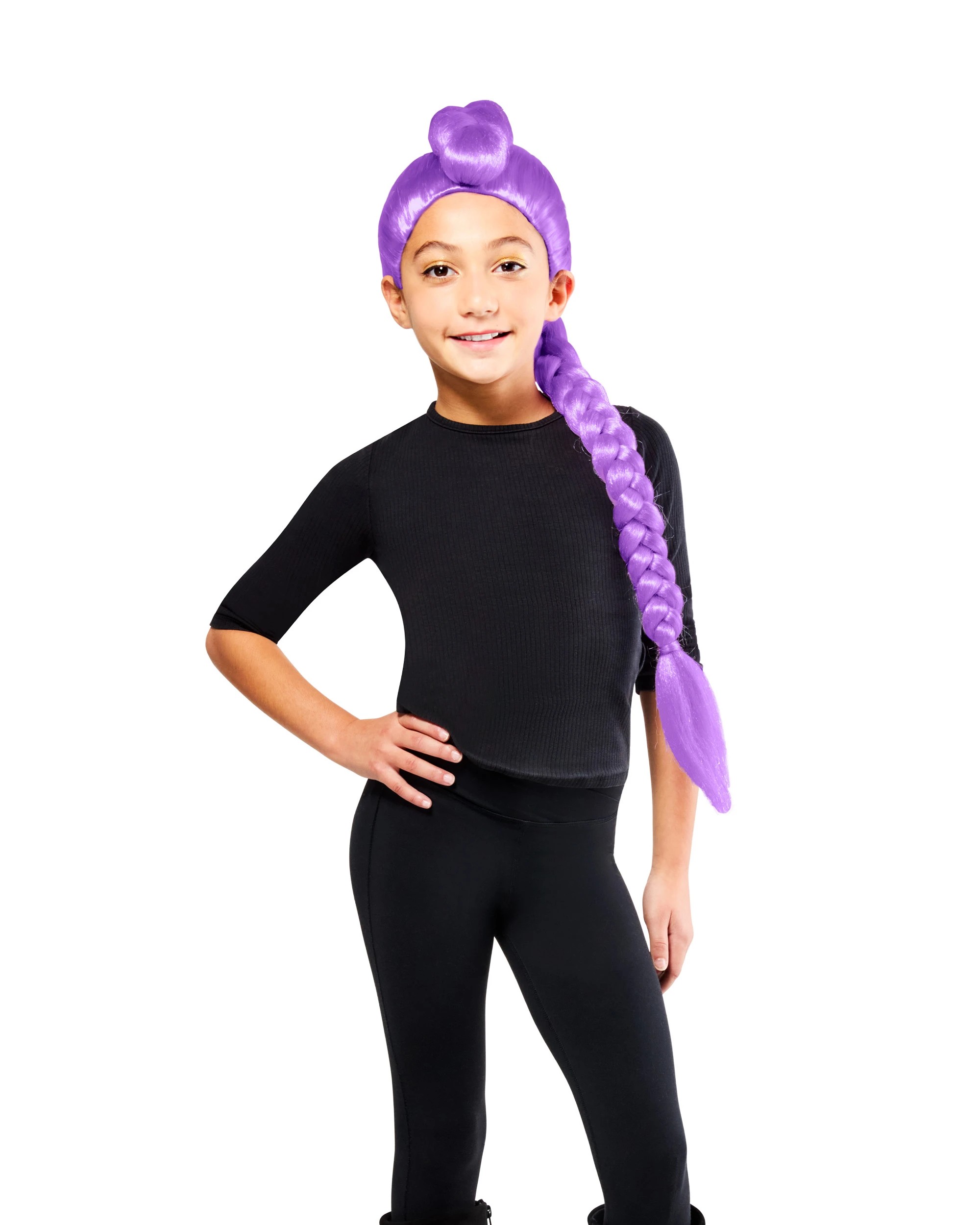 1 KPop Demon Hunters Kpop Demon Hunter Rumi Wig - Purple, 1 of 4