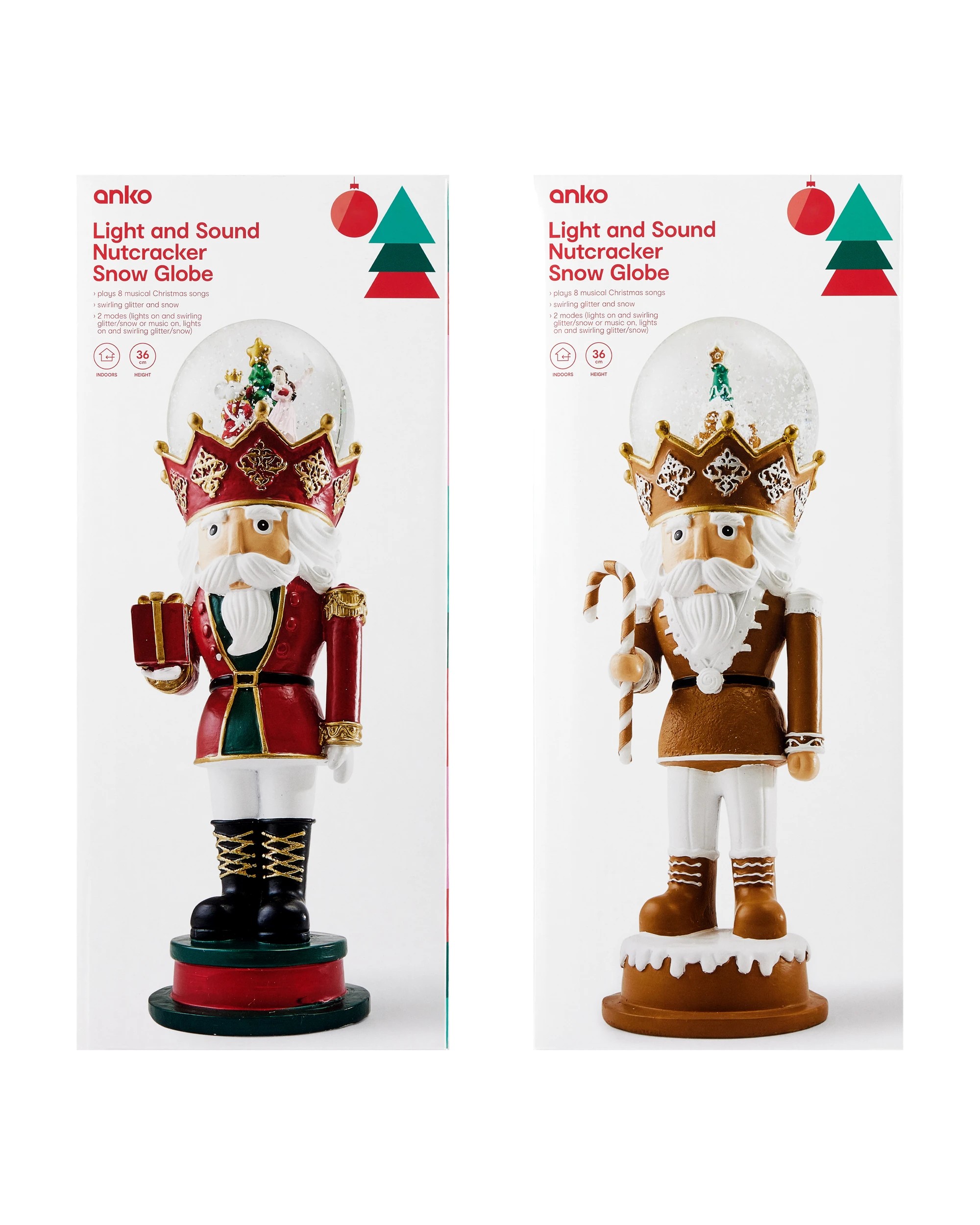 7 Light and Sound Nutcracker Snow Globe - Assorted, 7 of 8