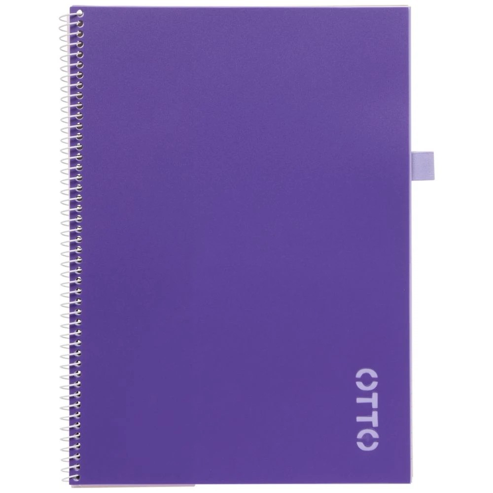 2 Otto A4 Recycled Notebook 120 Page Purple, 2 of 5
