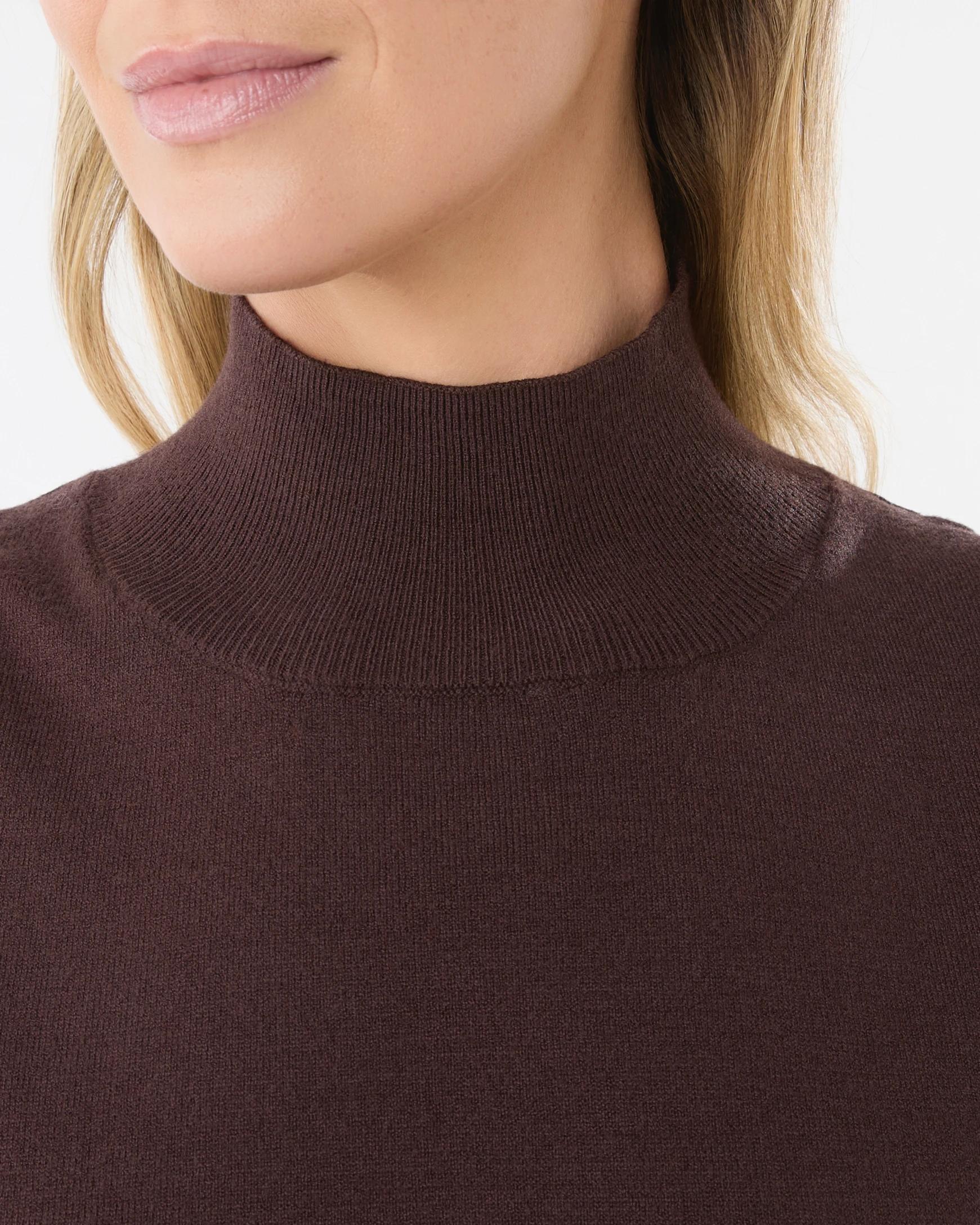 4 Sleeveless Roll Neck Top Choc Plum, 4 of 7