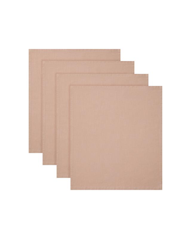Maxwell & Williams 4pc Cotton Classics Napkins 45x45cm 100 Percent Cotton Latte - B