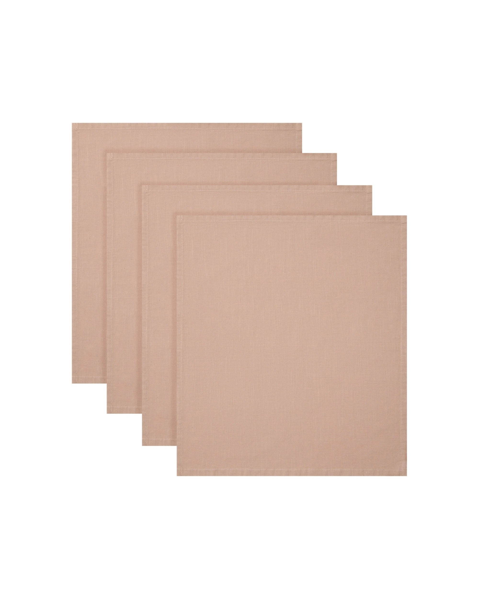 1 Maxwell & Williams 4pc Cotton Classics Napkins 45x45cm 100 Percent Cotton Latte - Beige, 1 of 3