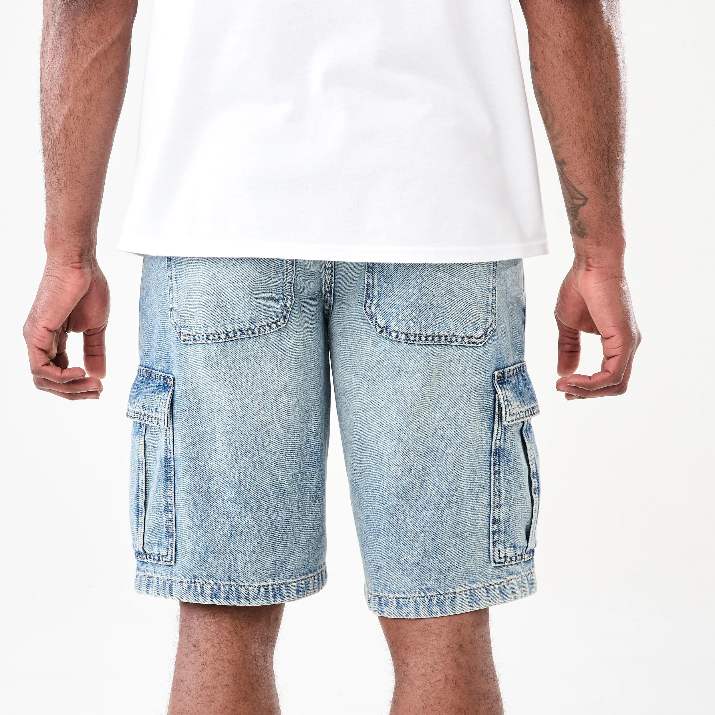 3 Denim Cargo Shorts LIGHT WASH, 3 of 7