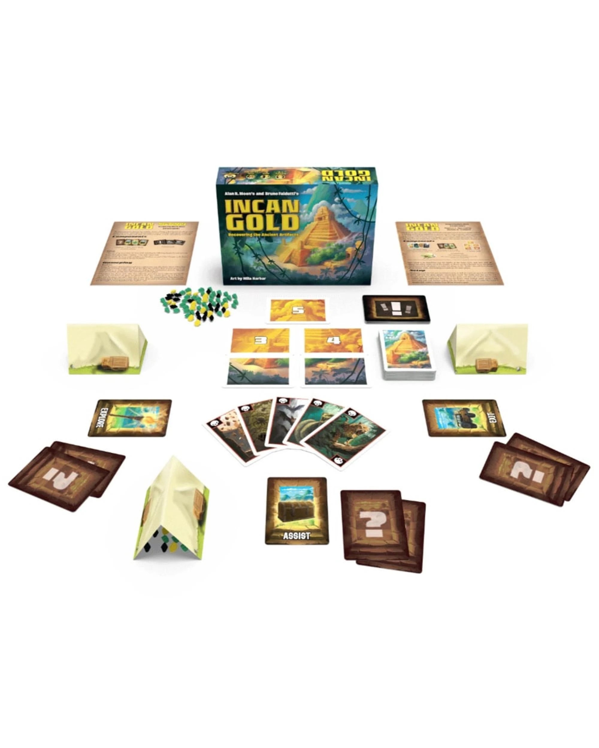 2 Incan Gold New Edition with New Dangers Expansion Card Game, 2 of 3