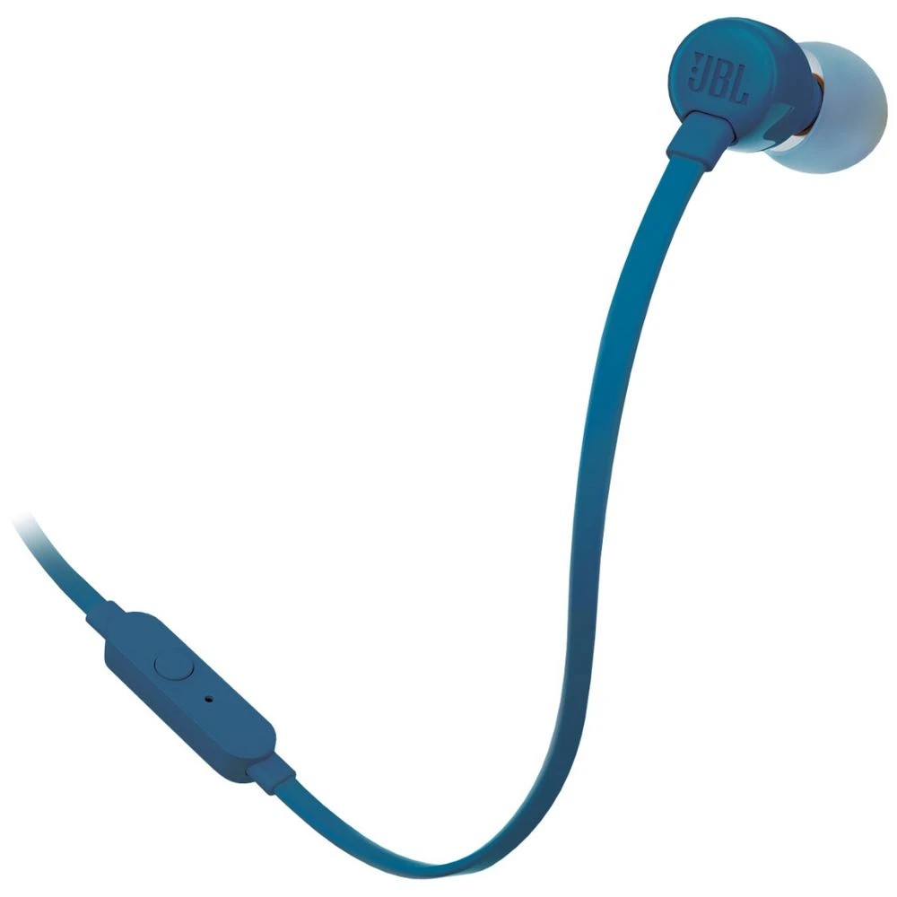 1 JBL T110 Earphones Blue, 1 of 4