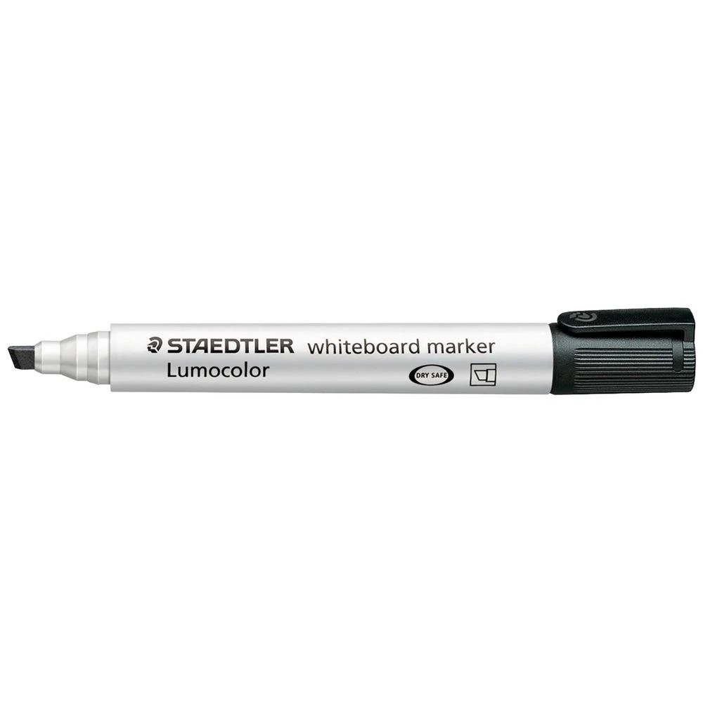 1 Staedtler Lumocolor Whiteboard Marker Chisel Black, 1 of 4