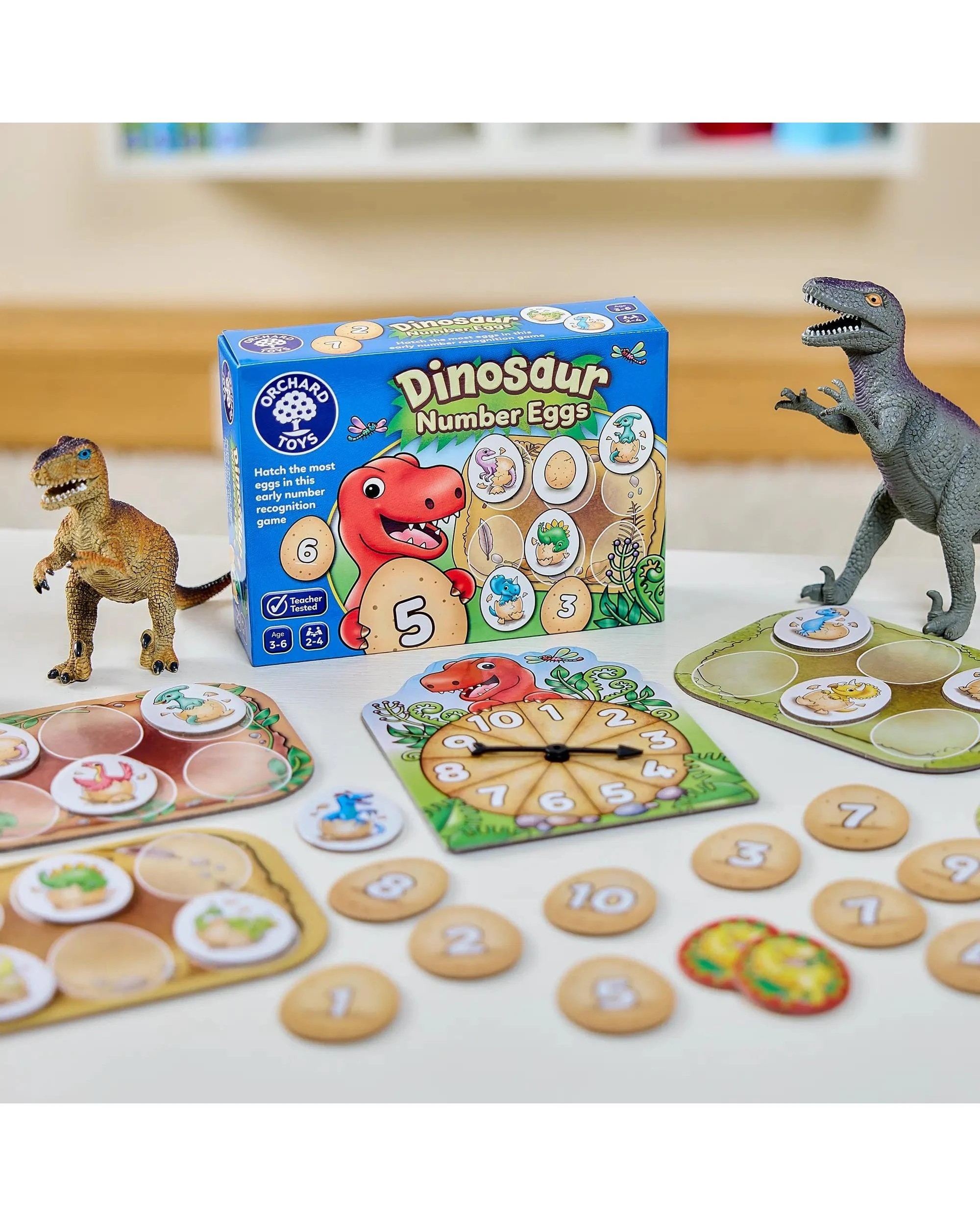 3 Orchard Toys Dinosaur Number Eggs Board Game, 3 of 6