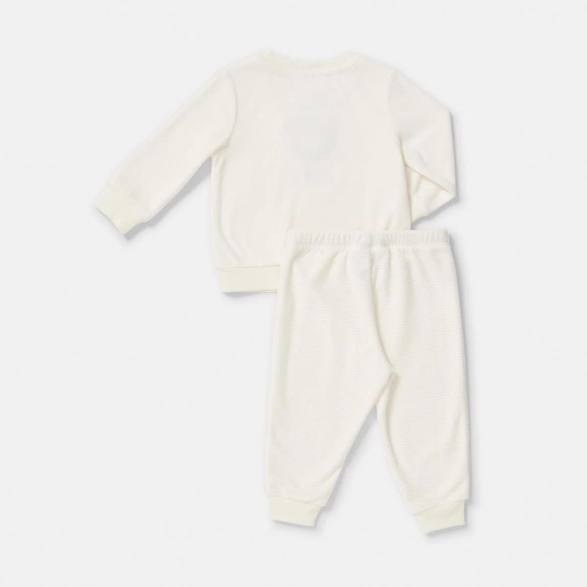 2 Twosie Fleece Pyjama Set Bge Bear, 2 of 4