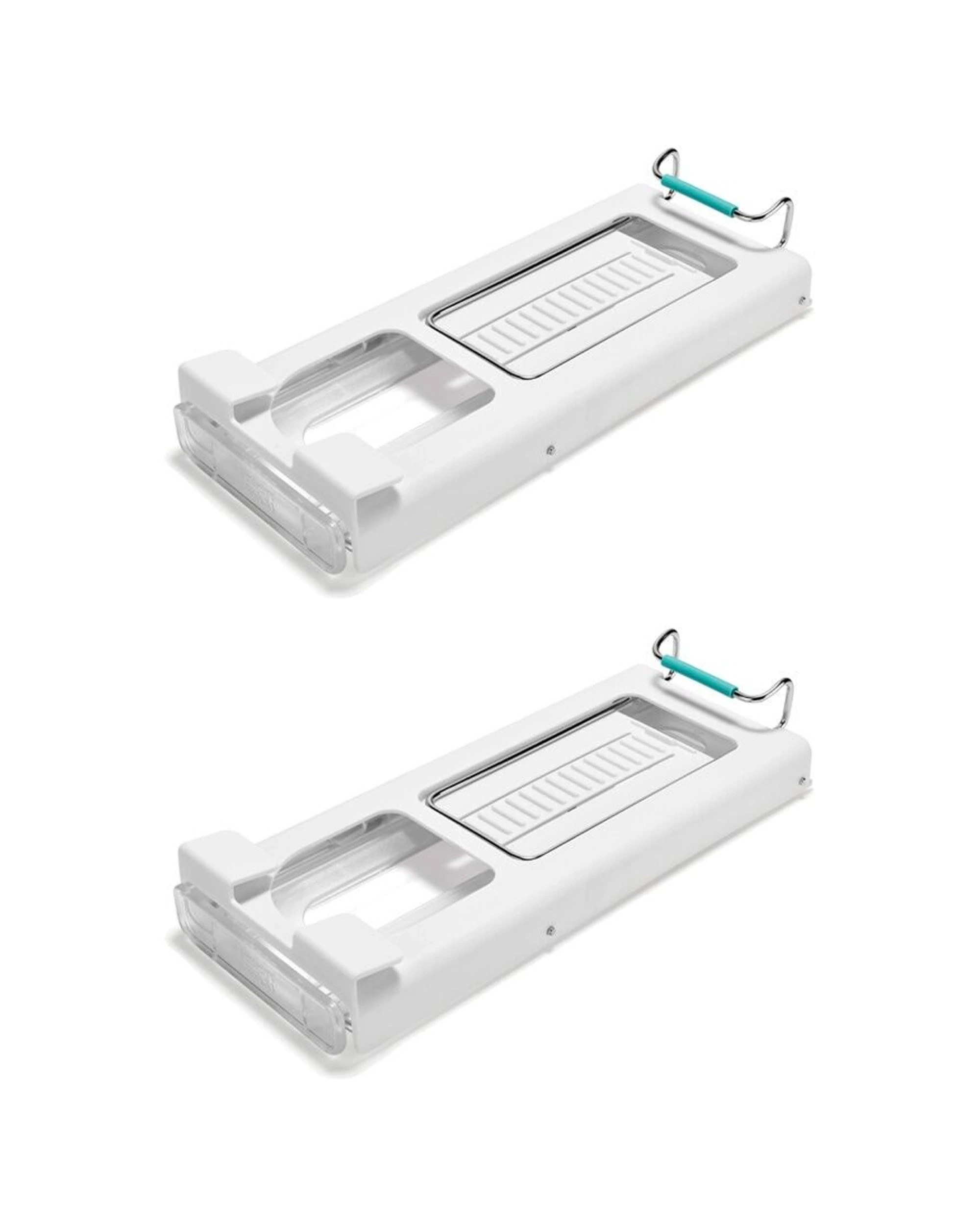 1 Joseph Joseph 2PK FridgeStore Under-Shelf Bottle Holder Fridge Organiser - White, 1 of 7