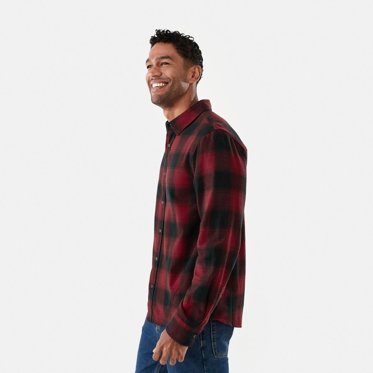 2 Long Sleeve Buffalo Check Shirt Red Check, 2 of 7