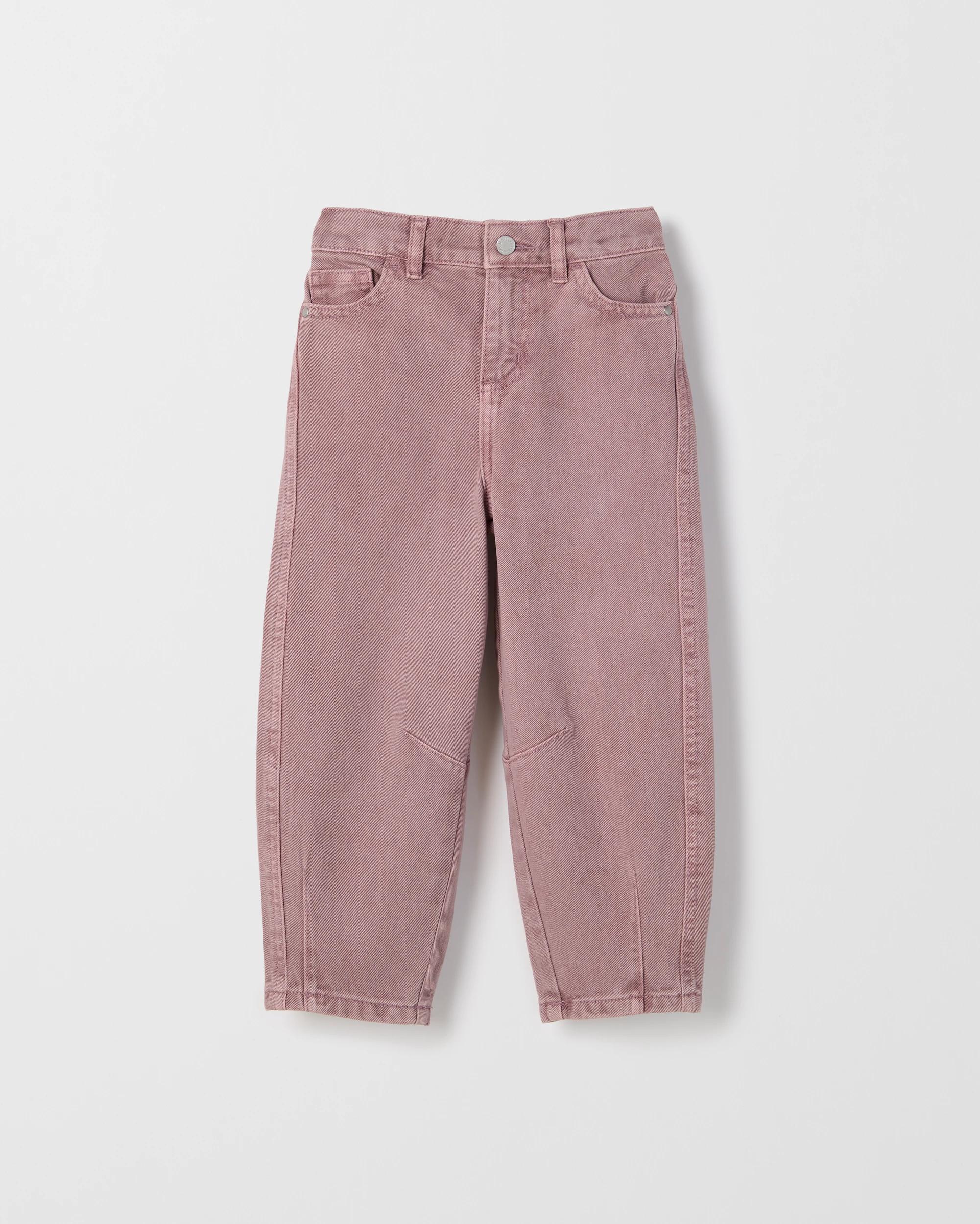 1 Target Kids Barrel Leg Denim Jeans PURPLE, 1 of 1