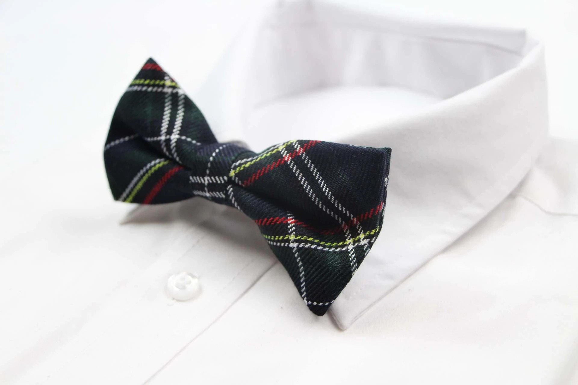 4 Zasel Mens Navy Tarten Plaid Patterned Bow Tie - Multi, 4 of 5