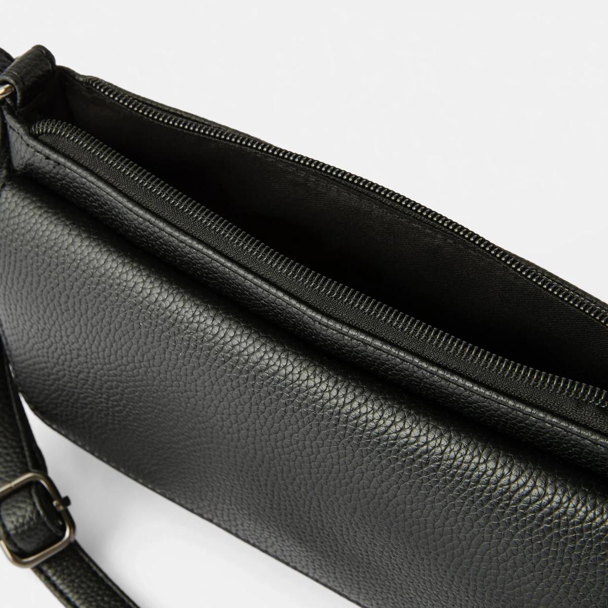 4 Envelope Pocket Crossbody Bag BLACK, 4 of 6