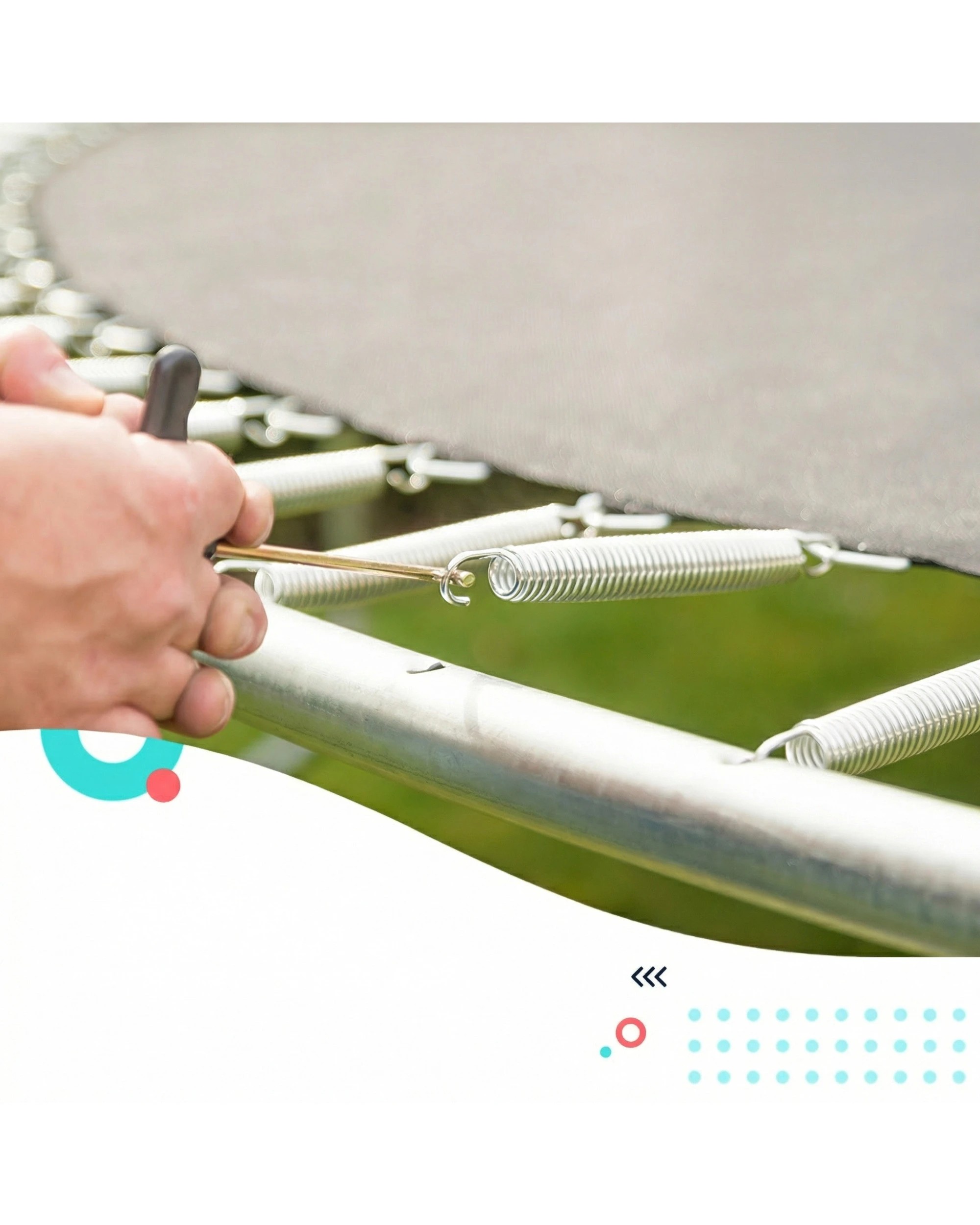 8 Kahuna Blizzard 10 ft Trampoline with Basketball Set - Green, 8 of 10