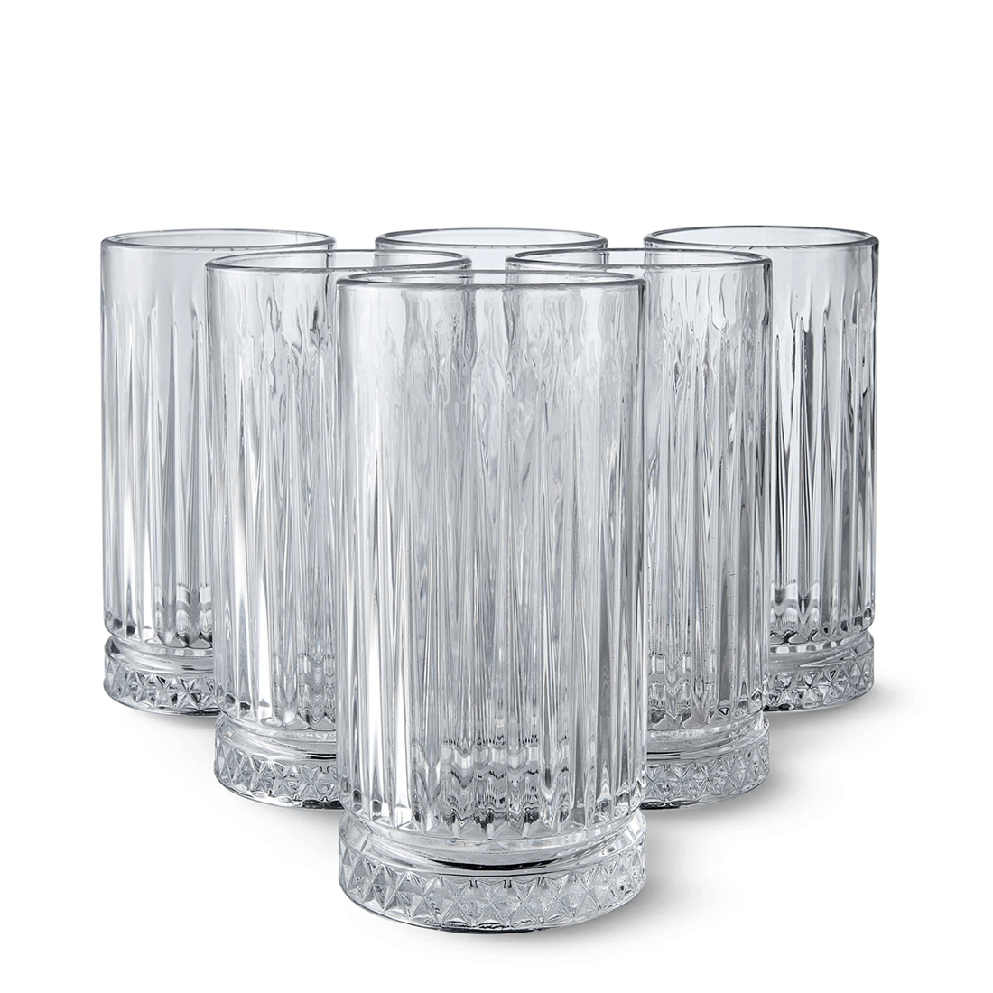 1 6 Clear Manhattan Hiball Glasses, 1 of 6
