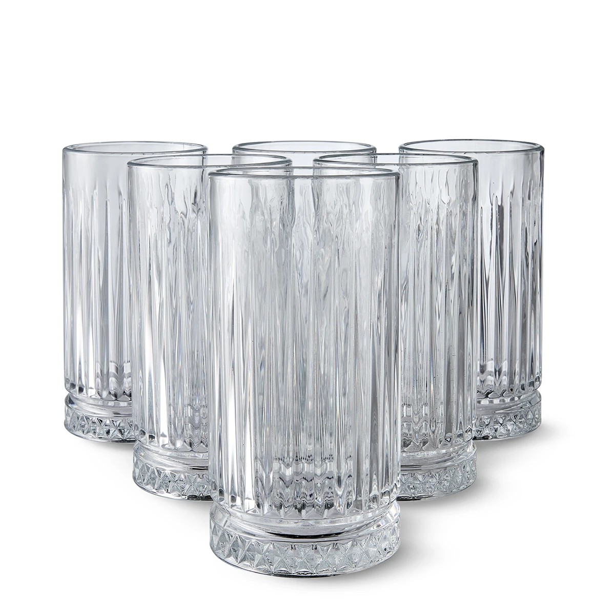 1 6 Clear Manhattan Hiball Glasses, 1 of 6