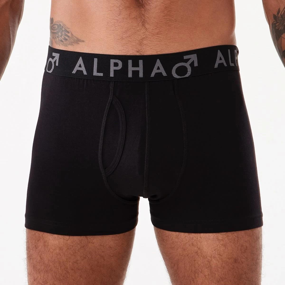 4 3 Pack Fly Front Plain Trunks Blkgrybeet, 4 of 7