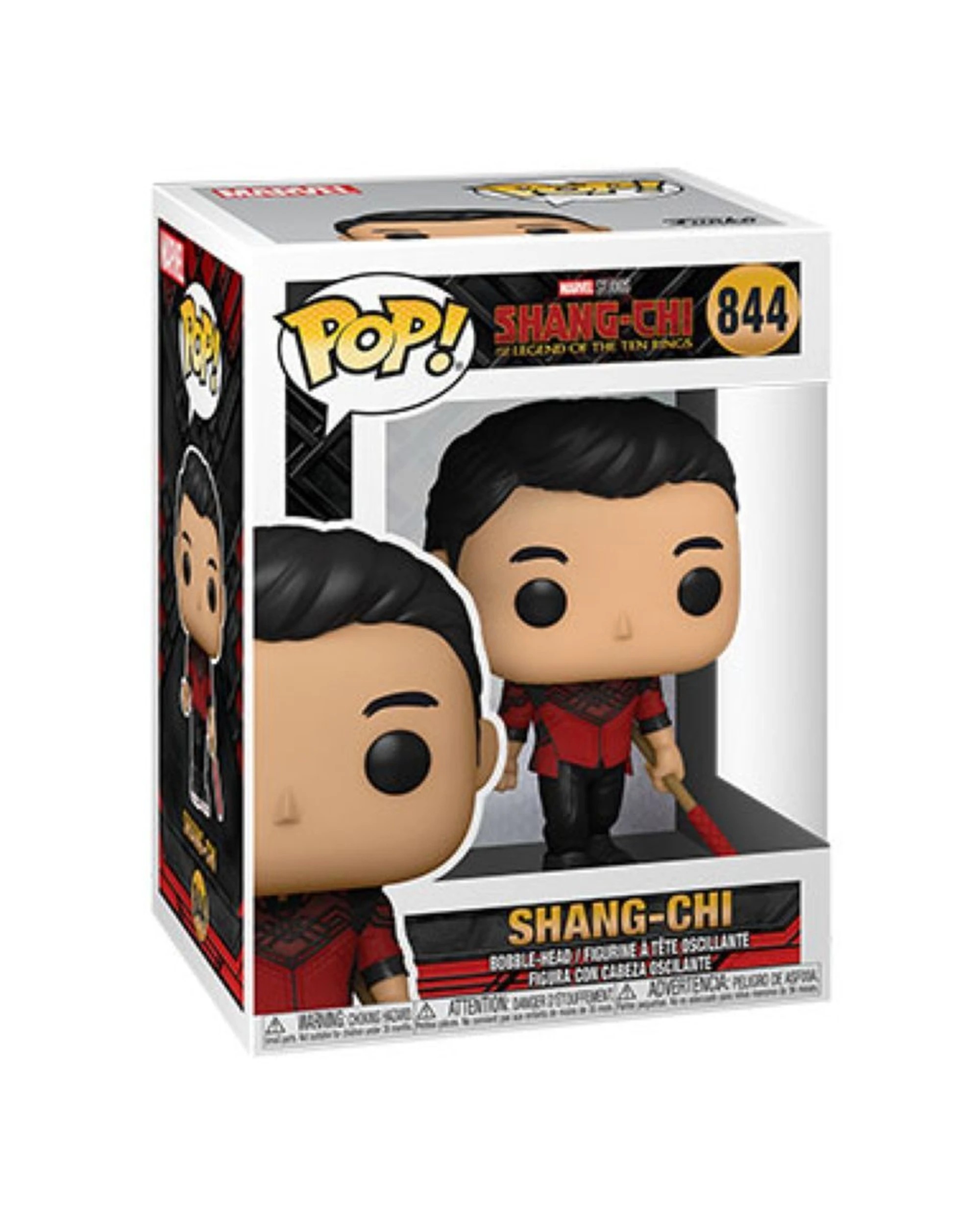 3 Pop Vinyl Figurine Shang-Chi - Shang-Chi Pose 10cm Window Box Display Figure - Multi, 3 of 3