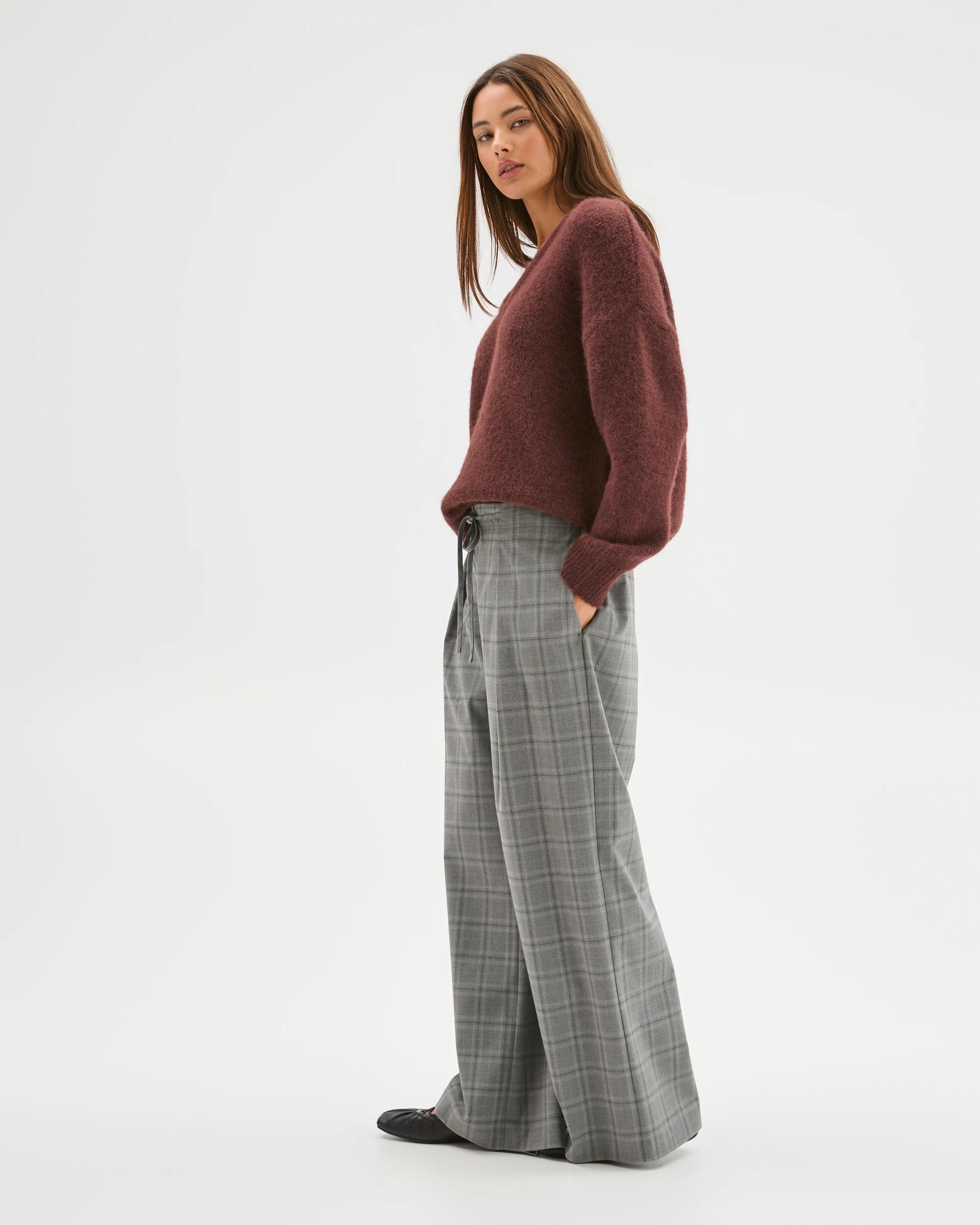 1 Lily Loves Tailored Pants GREY CHECK, 1 of 7