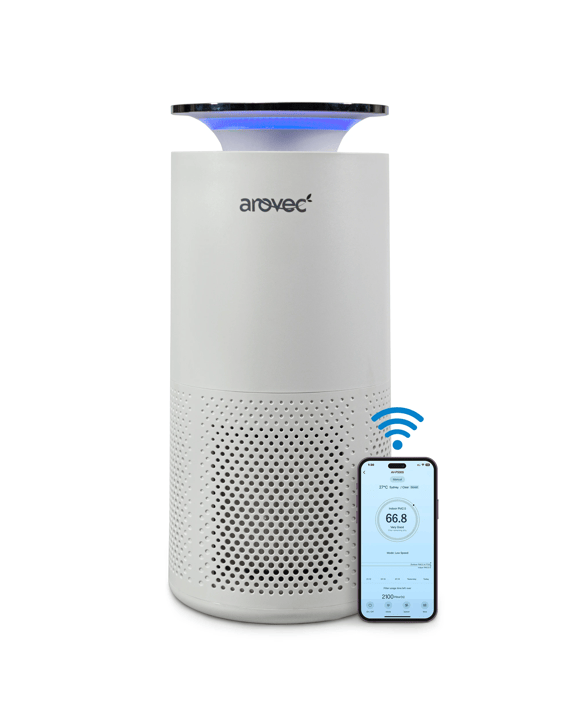 Arovec Air Purifier Smart H13 True HEPA for Bedroom WiFi BriSync Smart App Control