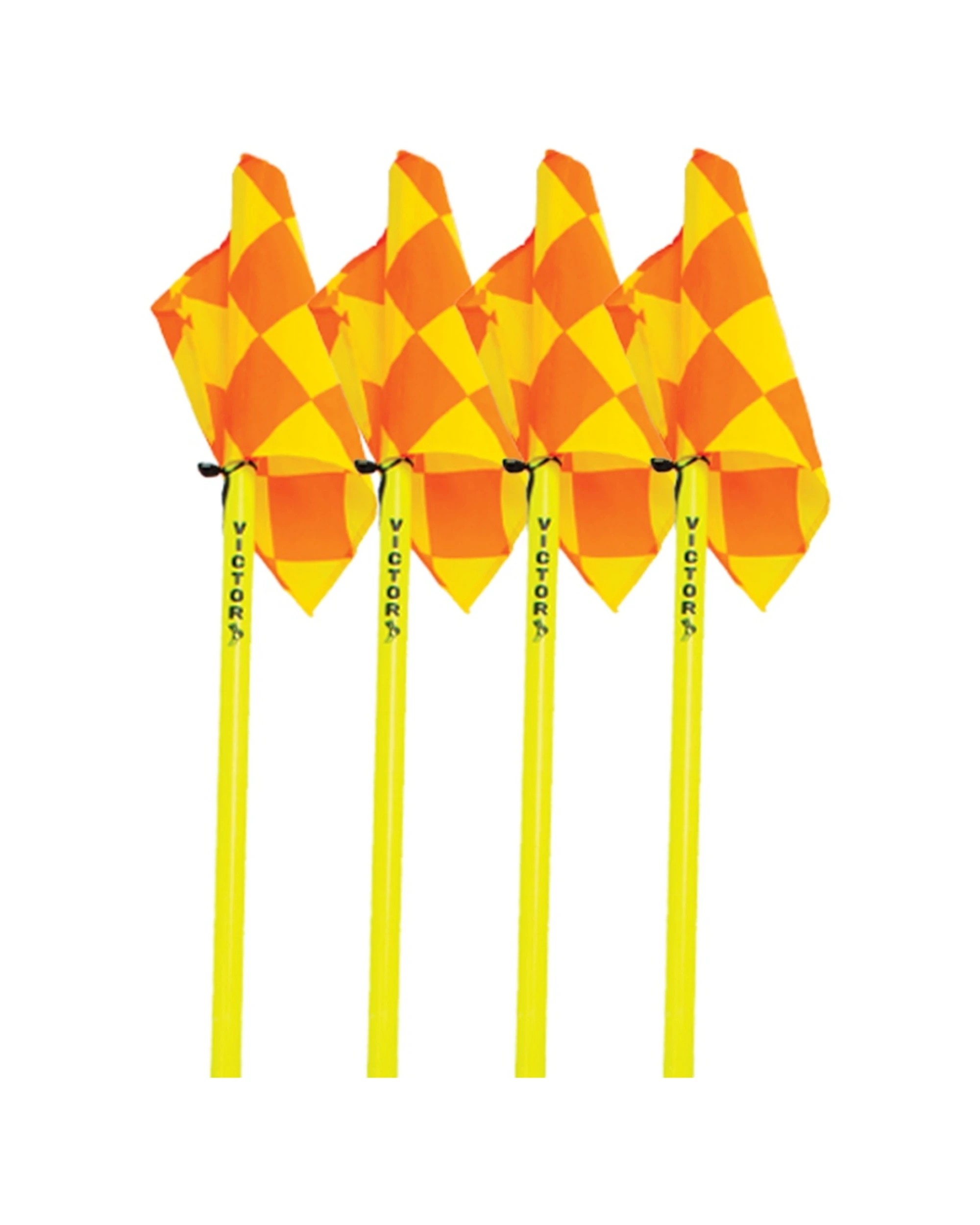 1 Victor Sports 4pc Soccer Corner Flags Heavy Duty PVC Posts Training - Multi, 1 of 4