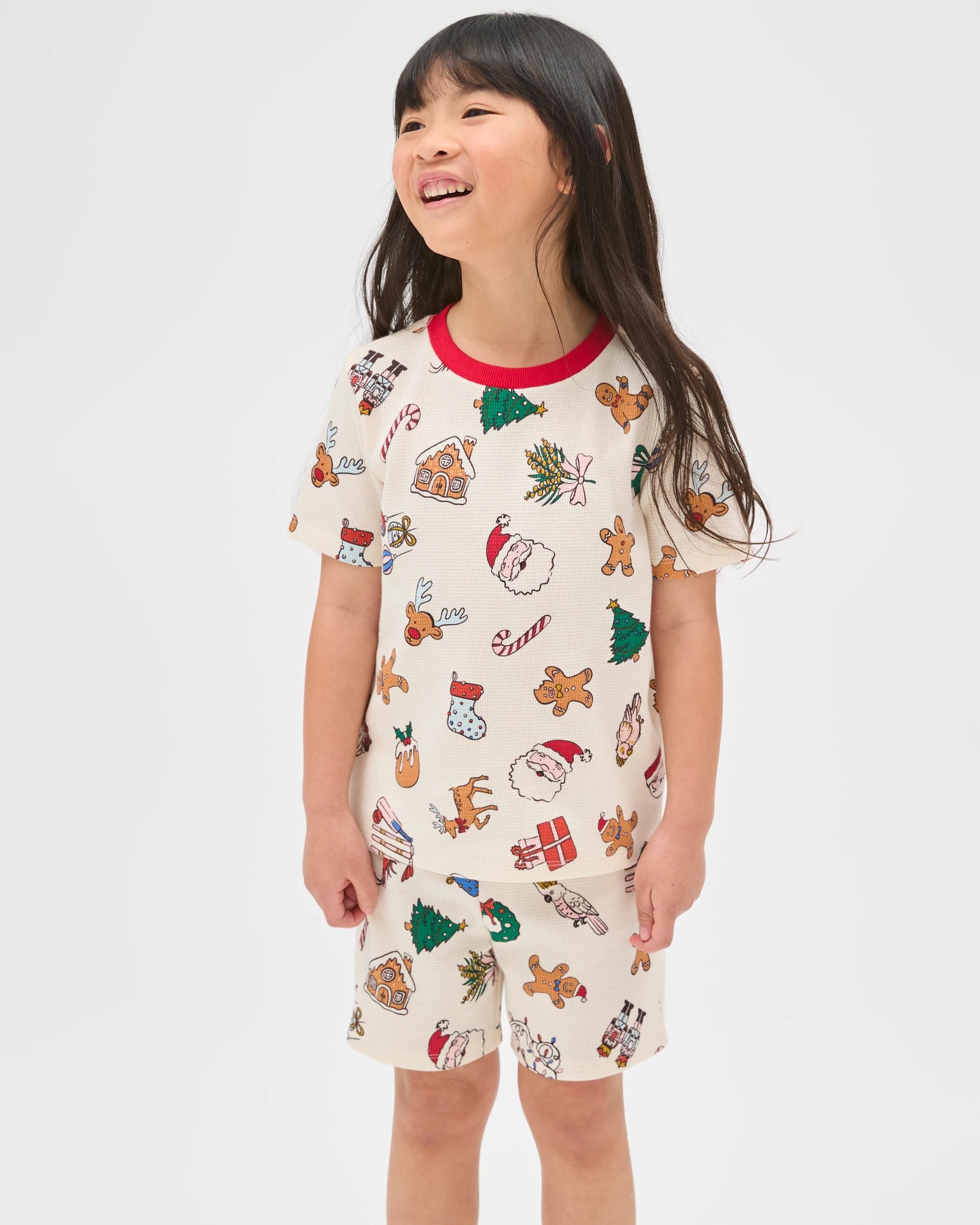 4 Target Kids Family Matching Christmas Australian Cotton Younger Kids Pyjama Set - Christmas Icons CHRISTMAS ICONS, 4 of 9