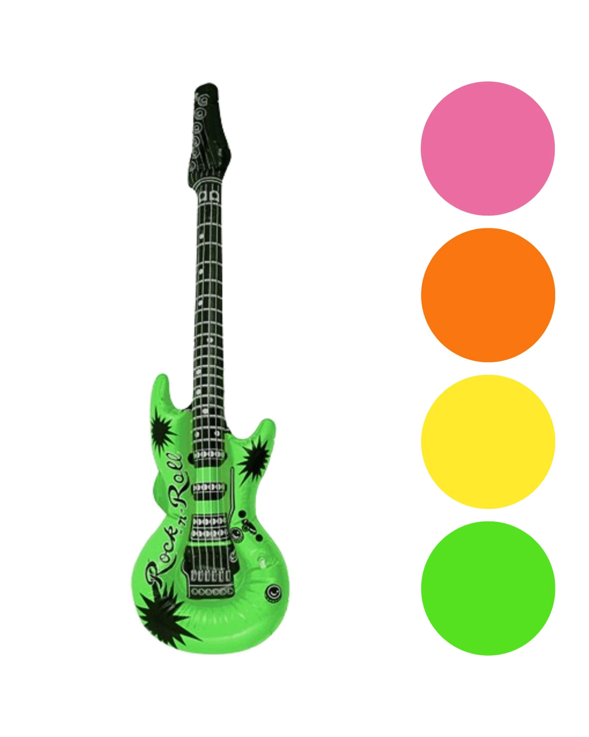 1 Alpen Inflatable Neon Guitar Assorted, 1 of 3