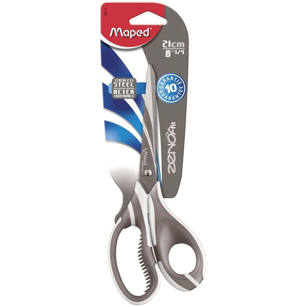 3 Maped Zenoa 21cm Scissors Assorted, 3 of 6