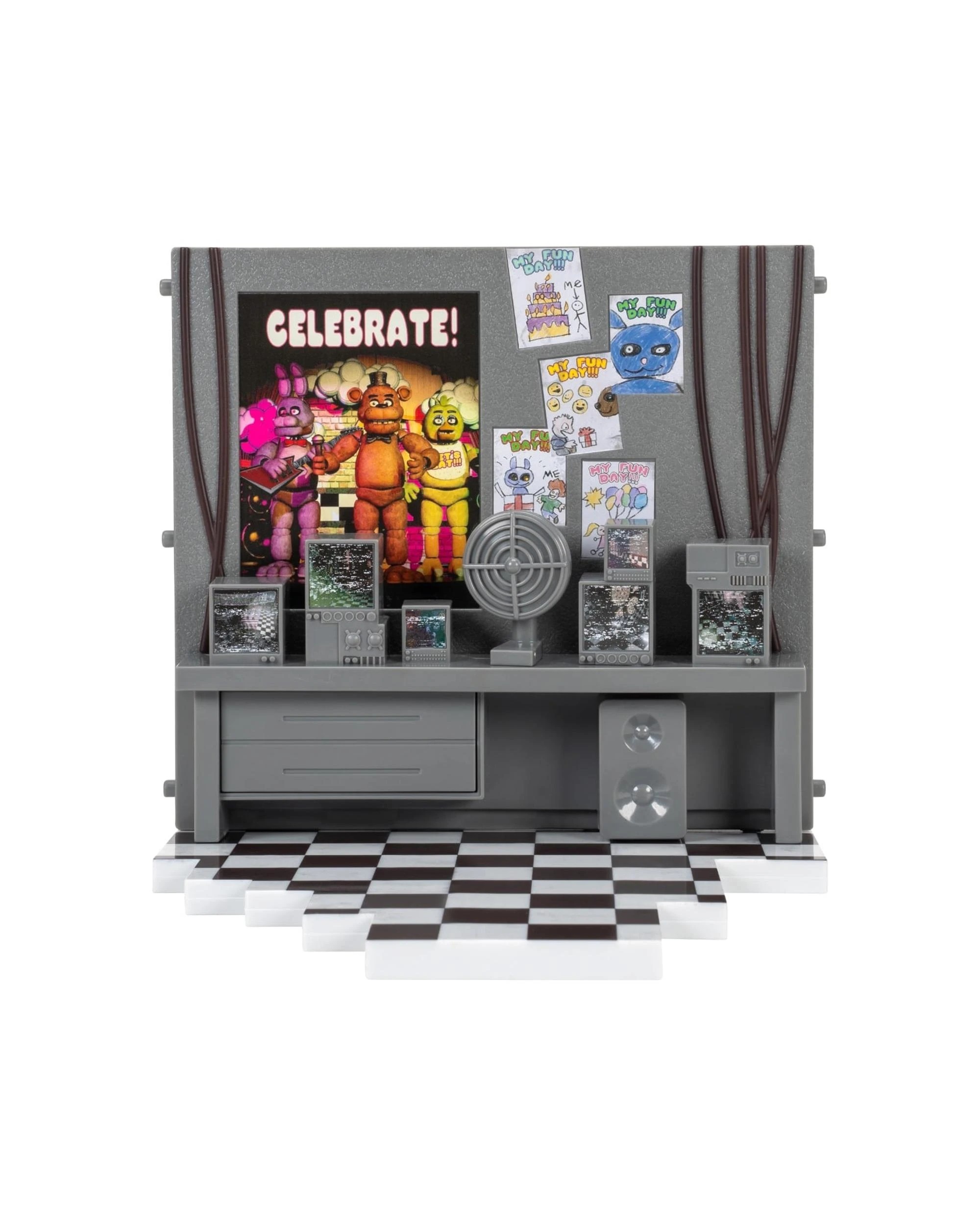 4 Five Night's At Freddy's Golden Freddy with Office 5 inch Figure Set, 4 of 5