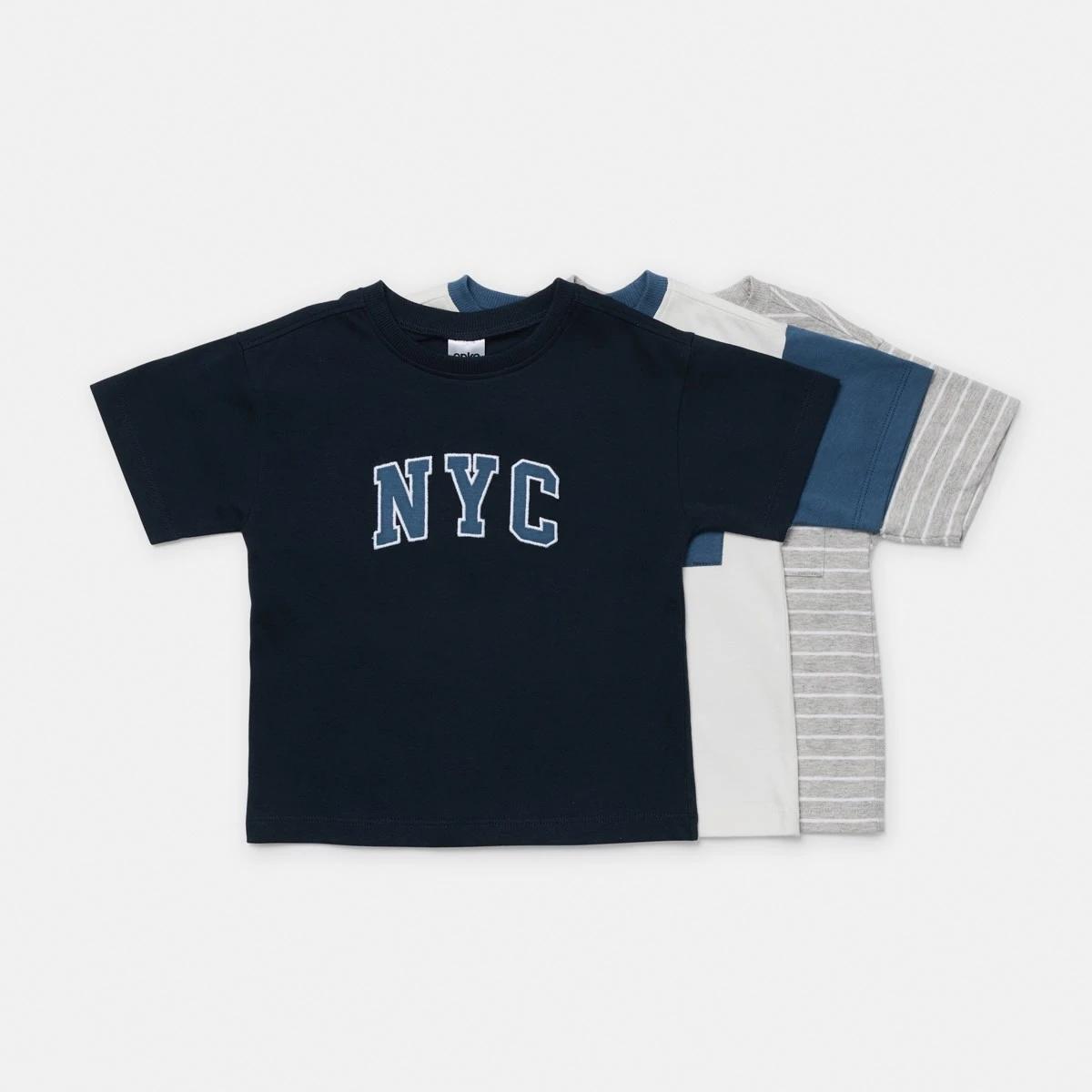 1 3 Pack T-shirts Nyc Blue, 1 of 8