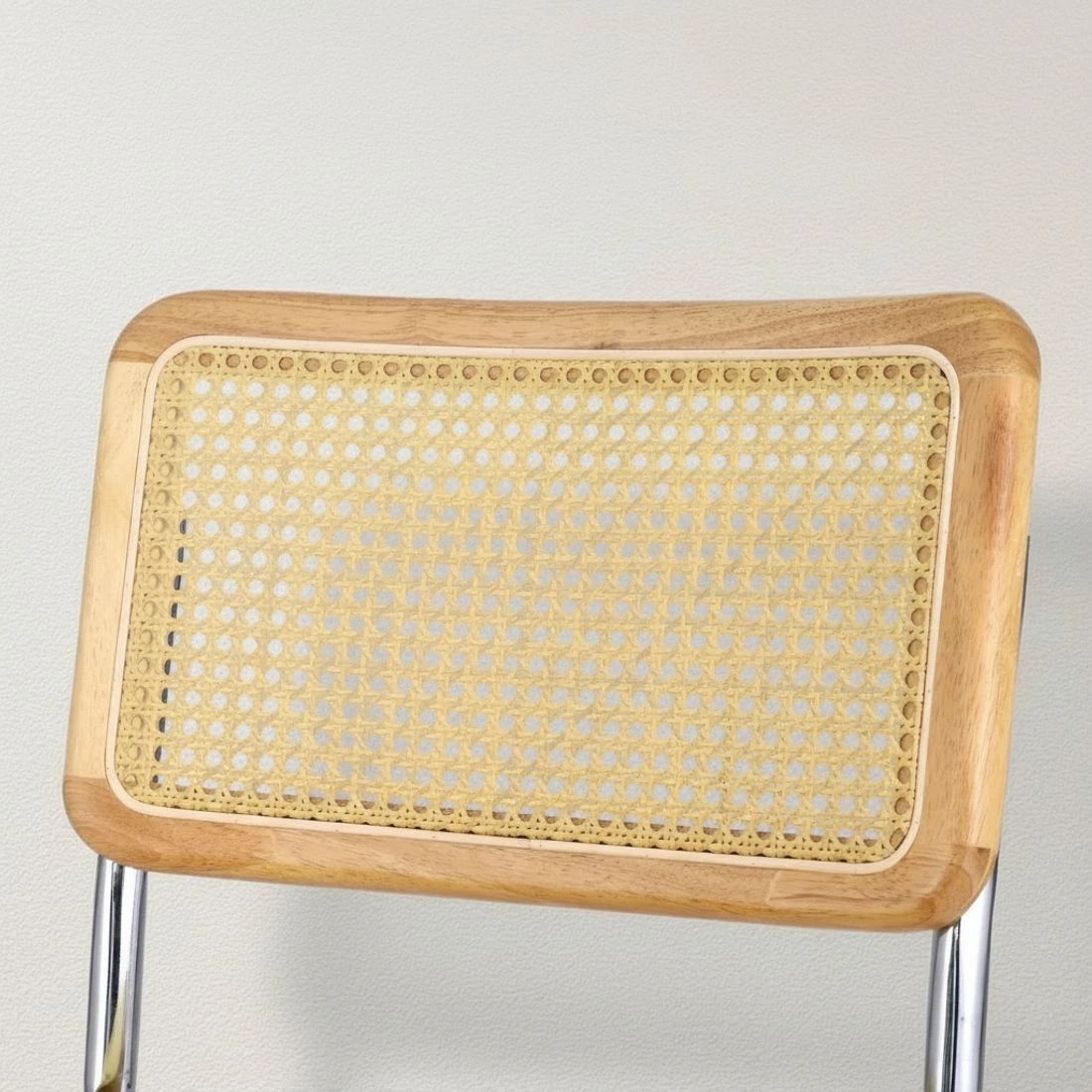 5 Artiss Dining Chairs Set of 4 Velvet Rattan Cantilever Yellow - Yellow, 5 of 6