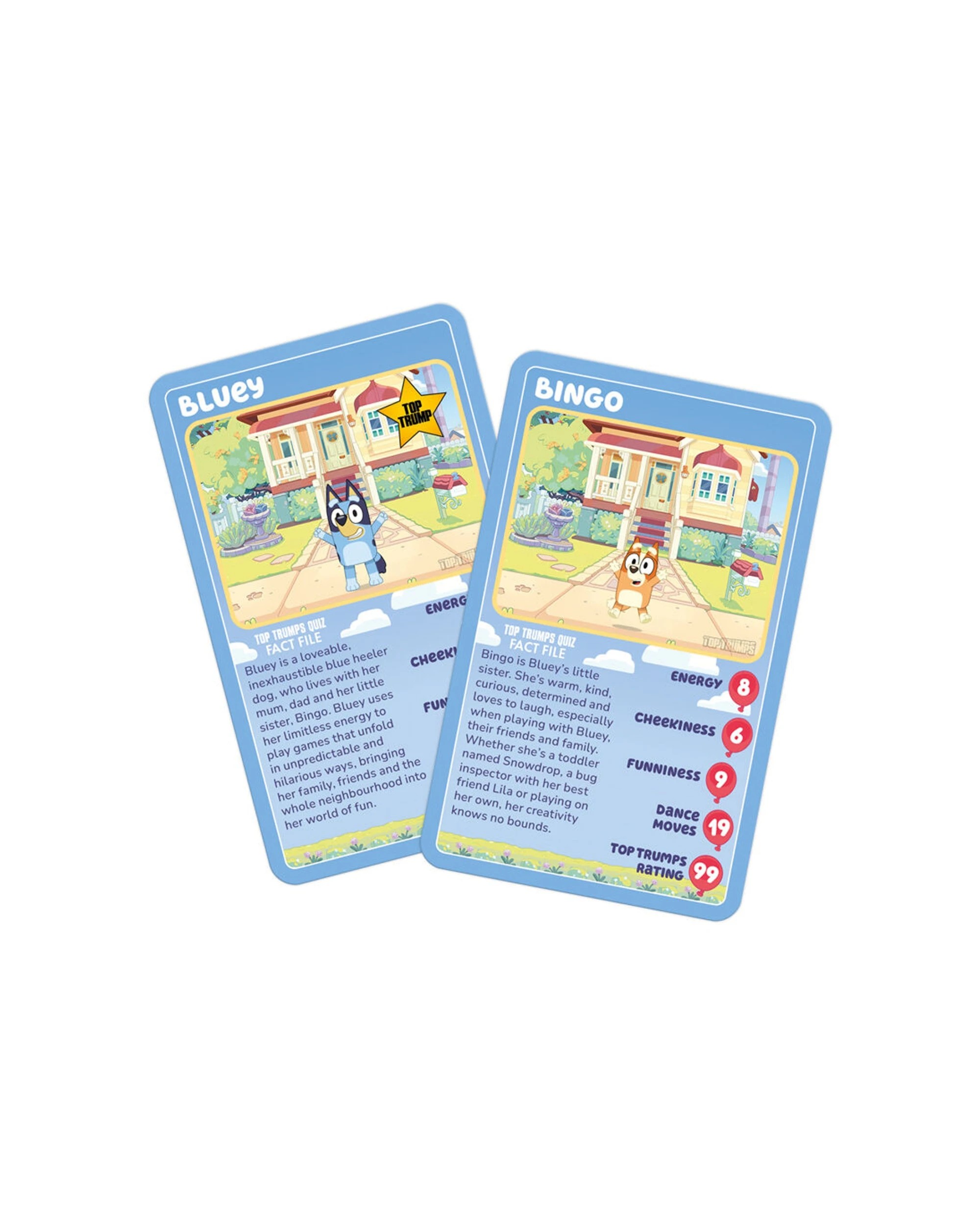 8 TOP TRUMPS 2PK Bluey Edition Family And Kids Trivia Card Game - Multi, 8 of 8