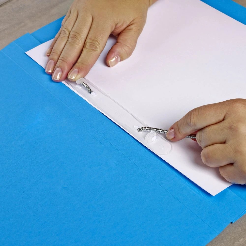 4 Avery Foolscap Spiral Spring File Blue, 4 of 6