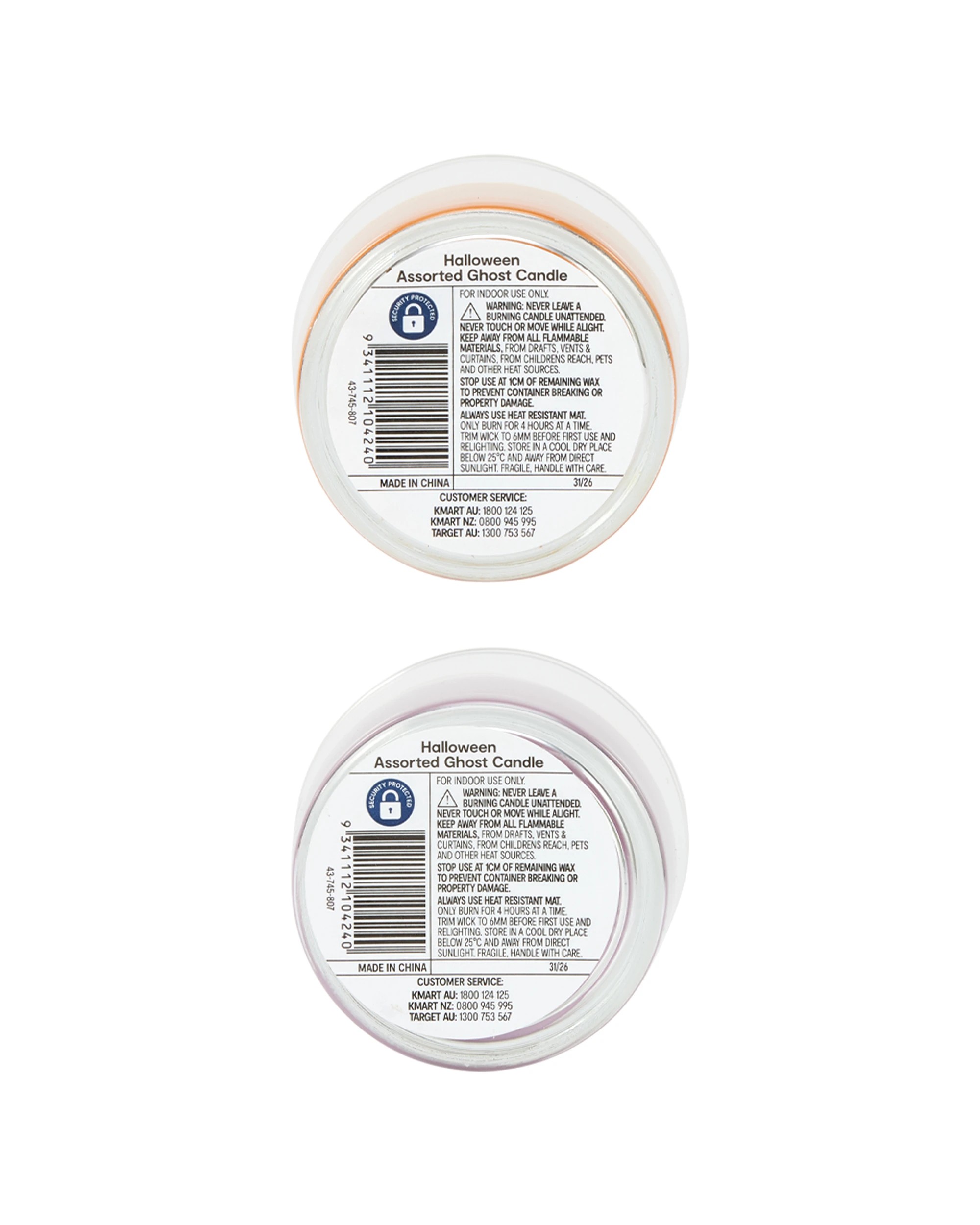 4 Halloween Ghost Candle - Assorted, 4 of 4