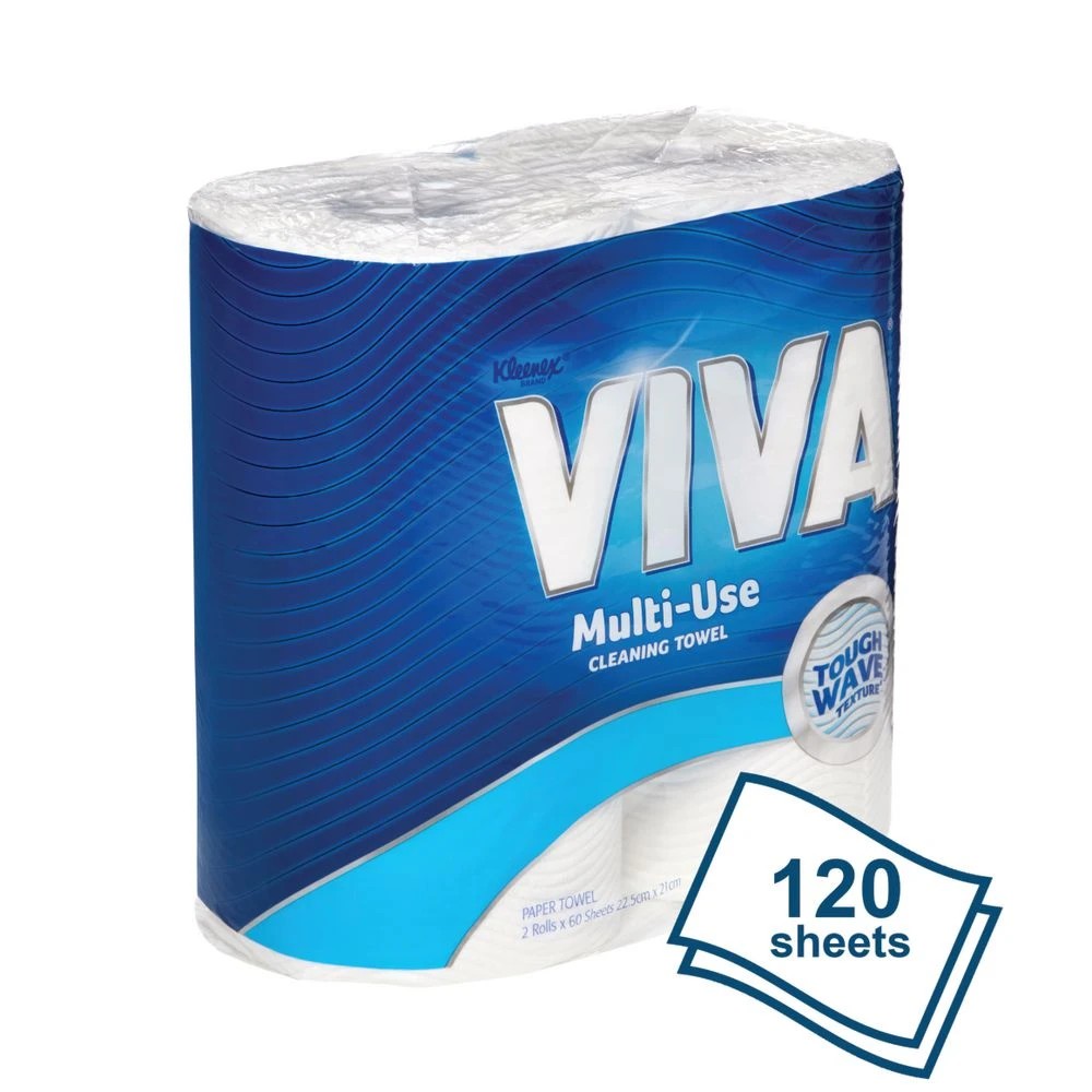 9 Kleenex VIVA Kitchen Towel White 44301 12 Rolls  720 Sheets, 9 of 10