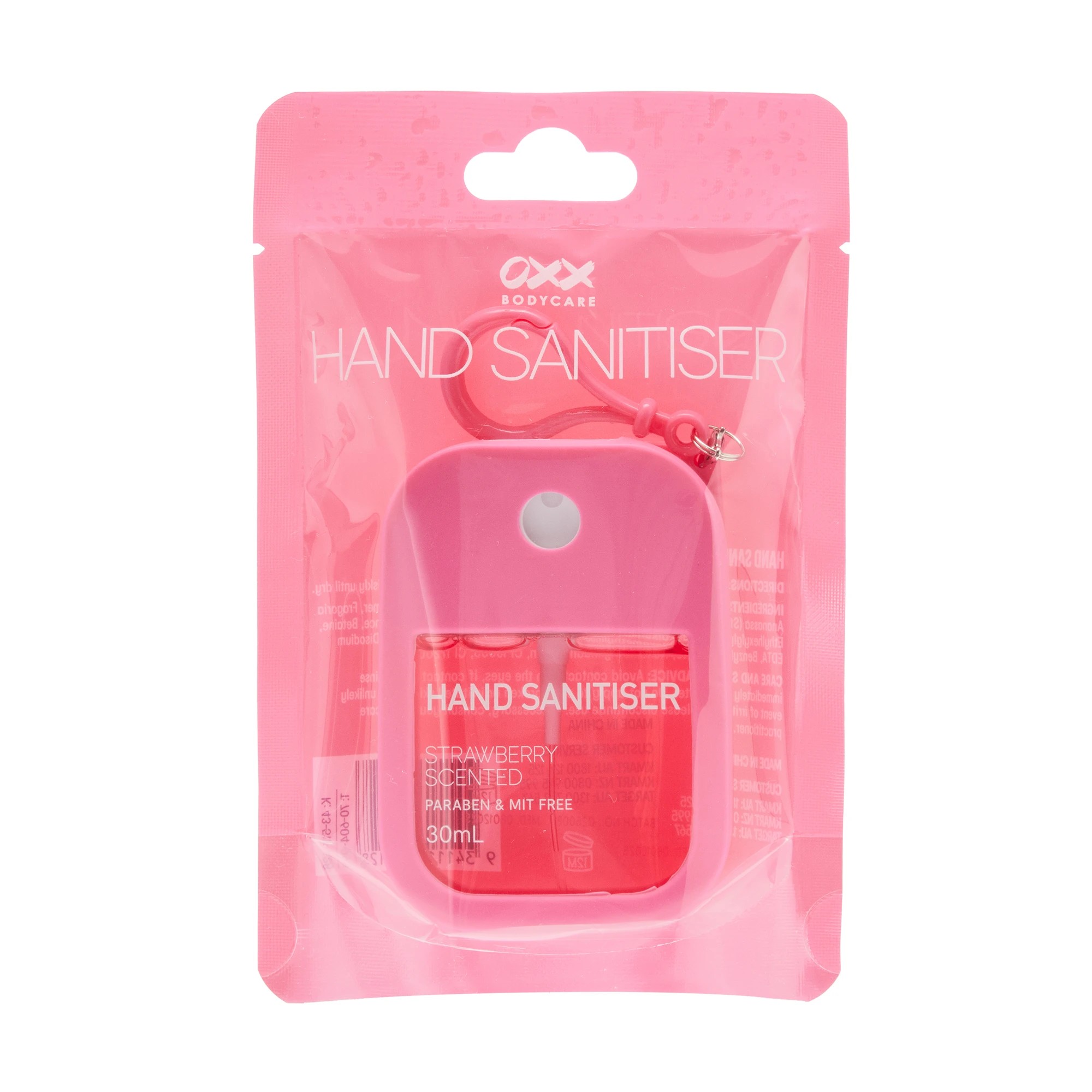 1 OXX Bodycare Hand Sanitiser 30ml - Strawberry Scented, 1 of 6