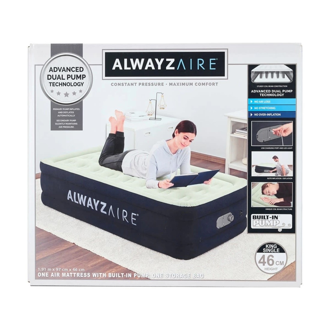 10 Alwayzaire Bestway King Single Air Mattress, 10 of 10