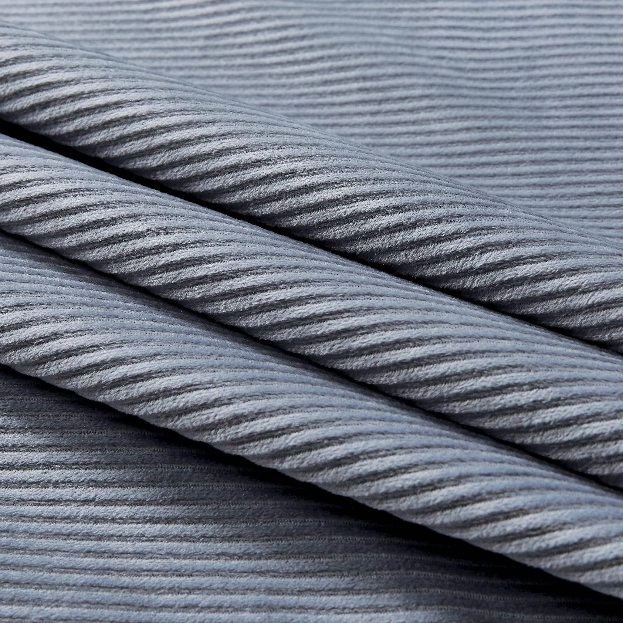 2 CleverPolly Corduroy European Pillowcase Steel - Silver, 2 of 3