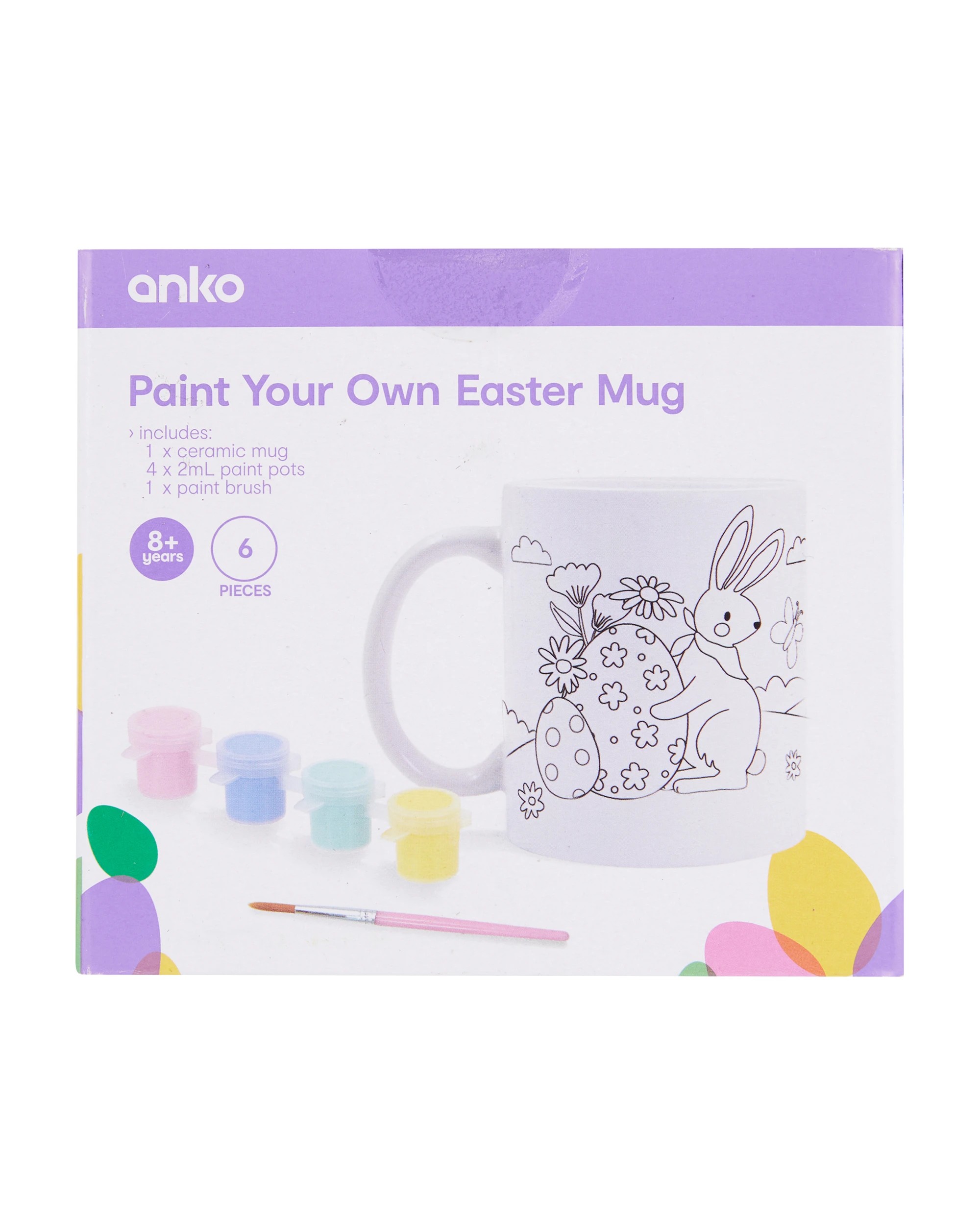 5 6 Piece Paint Your Own Easter Mug, 5 of 5