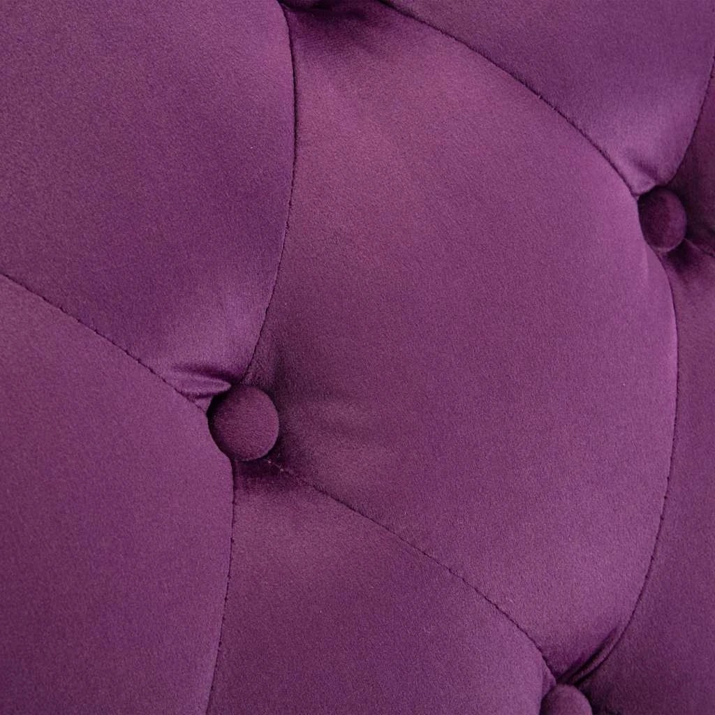 6 Vidaxl Chaise Lounge Velvet - Purple, 6 of 7