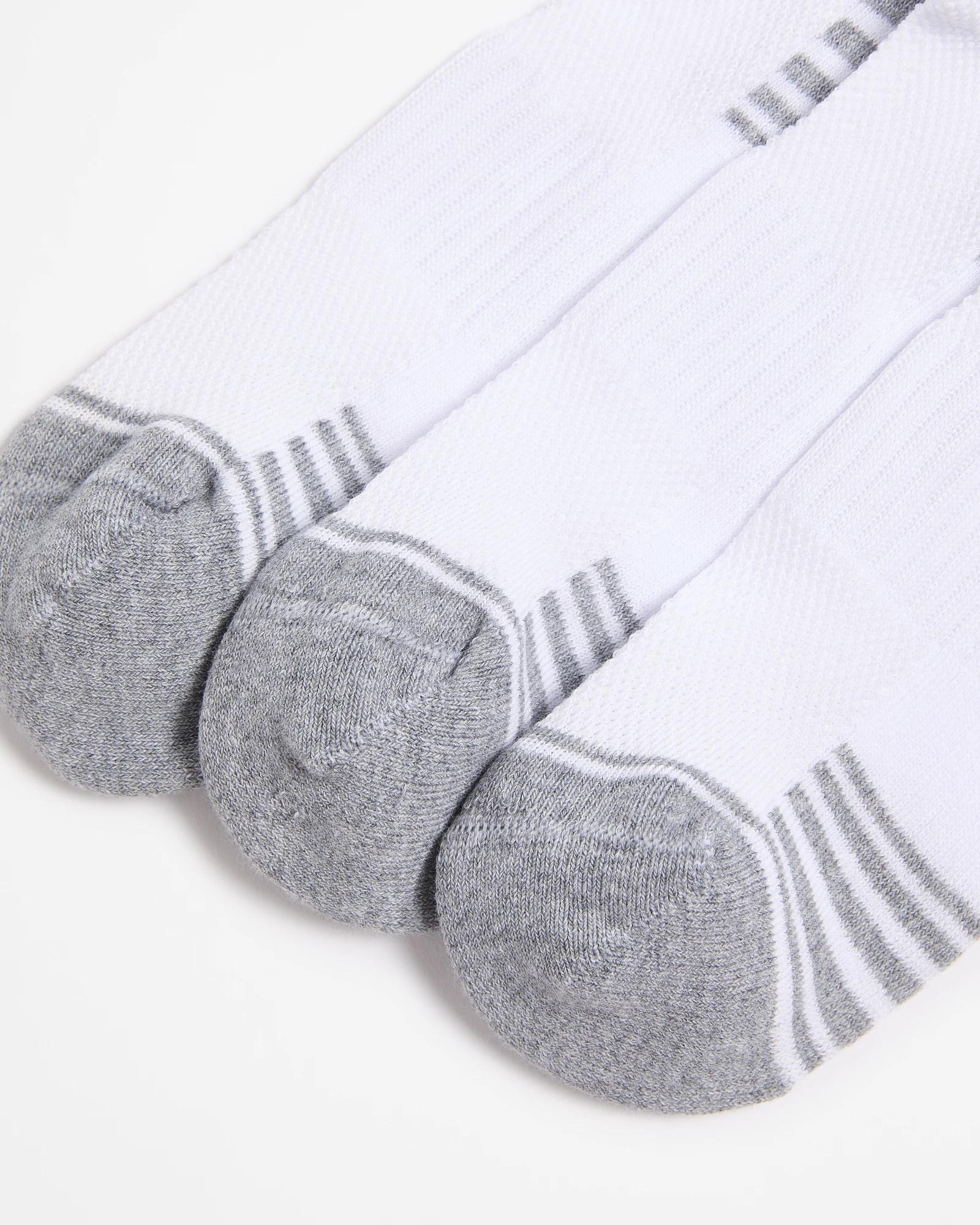 2 Australian Cotton Blend 3 Pack Sports Low Cut Socks - Maxx WHITE, 2 of 3