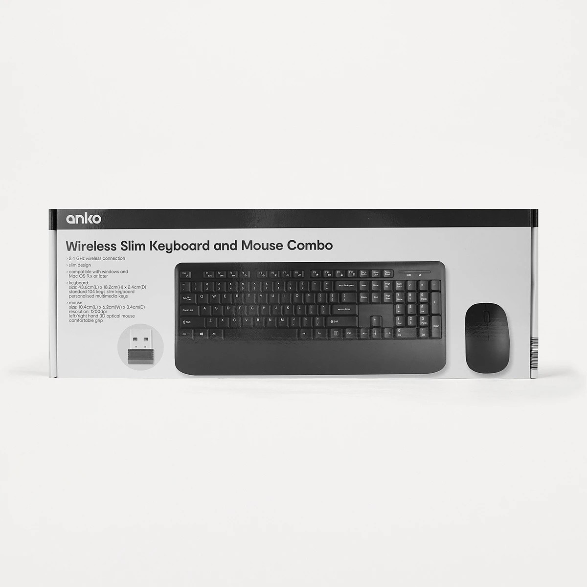 8 Wireless Slim Keyboard & Mouse Combo, 8 of 8