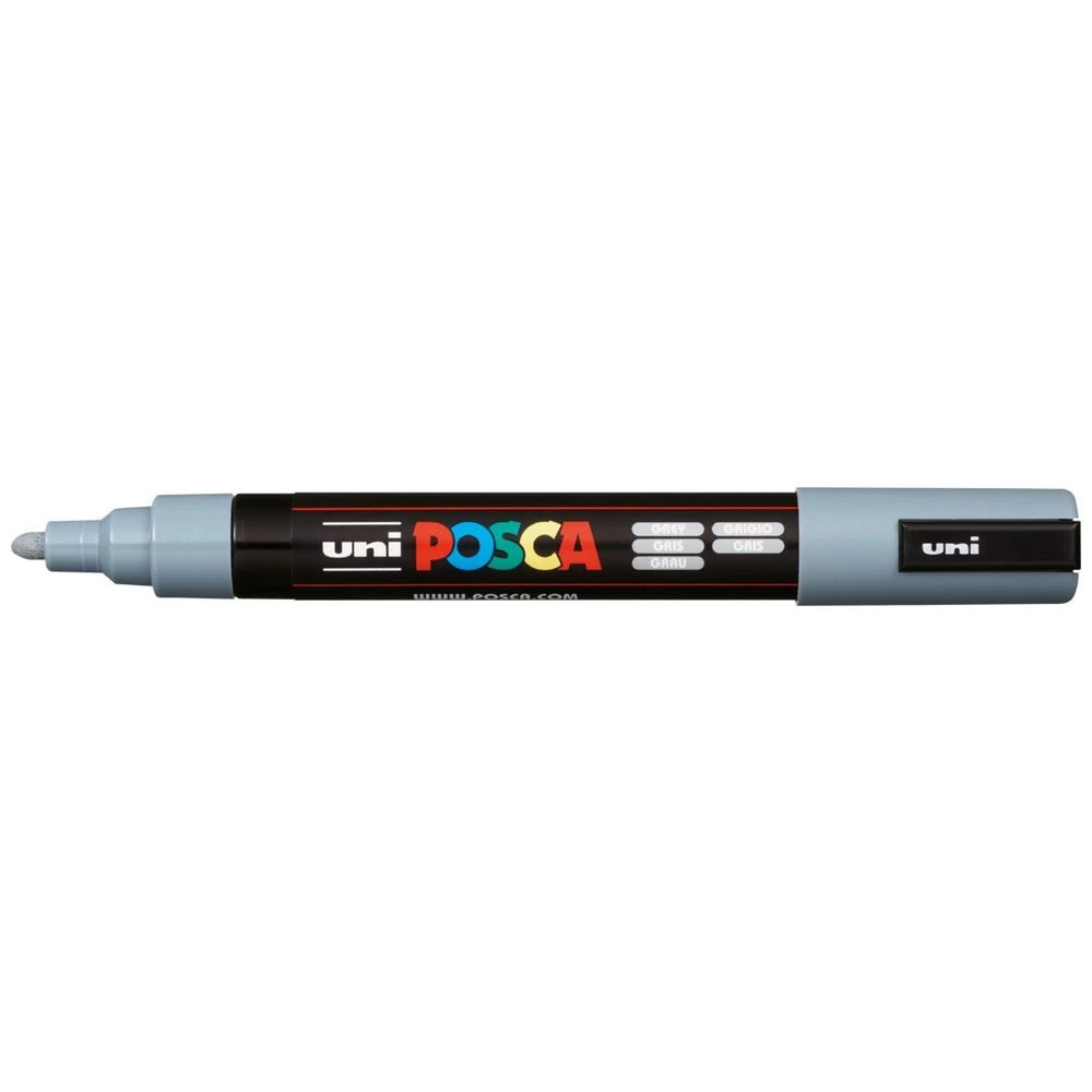 1 POSCA PC 5M Paint Marker Grey, 1 of 7
