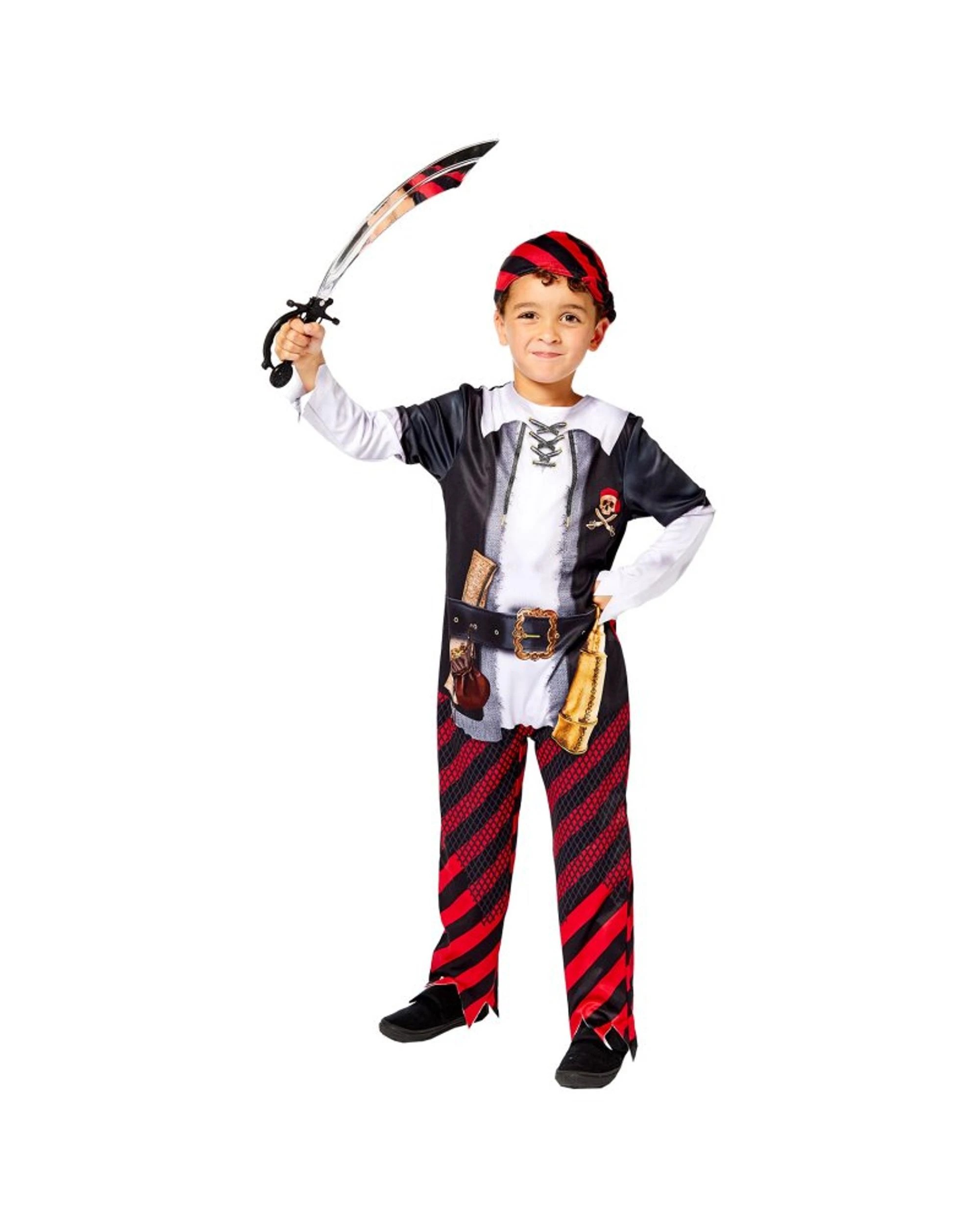 1 Pirate Sustainable Child Costume Size 4-6 Years, 1 of 3